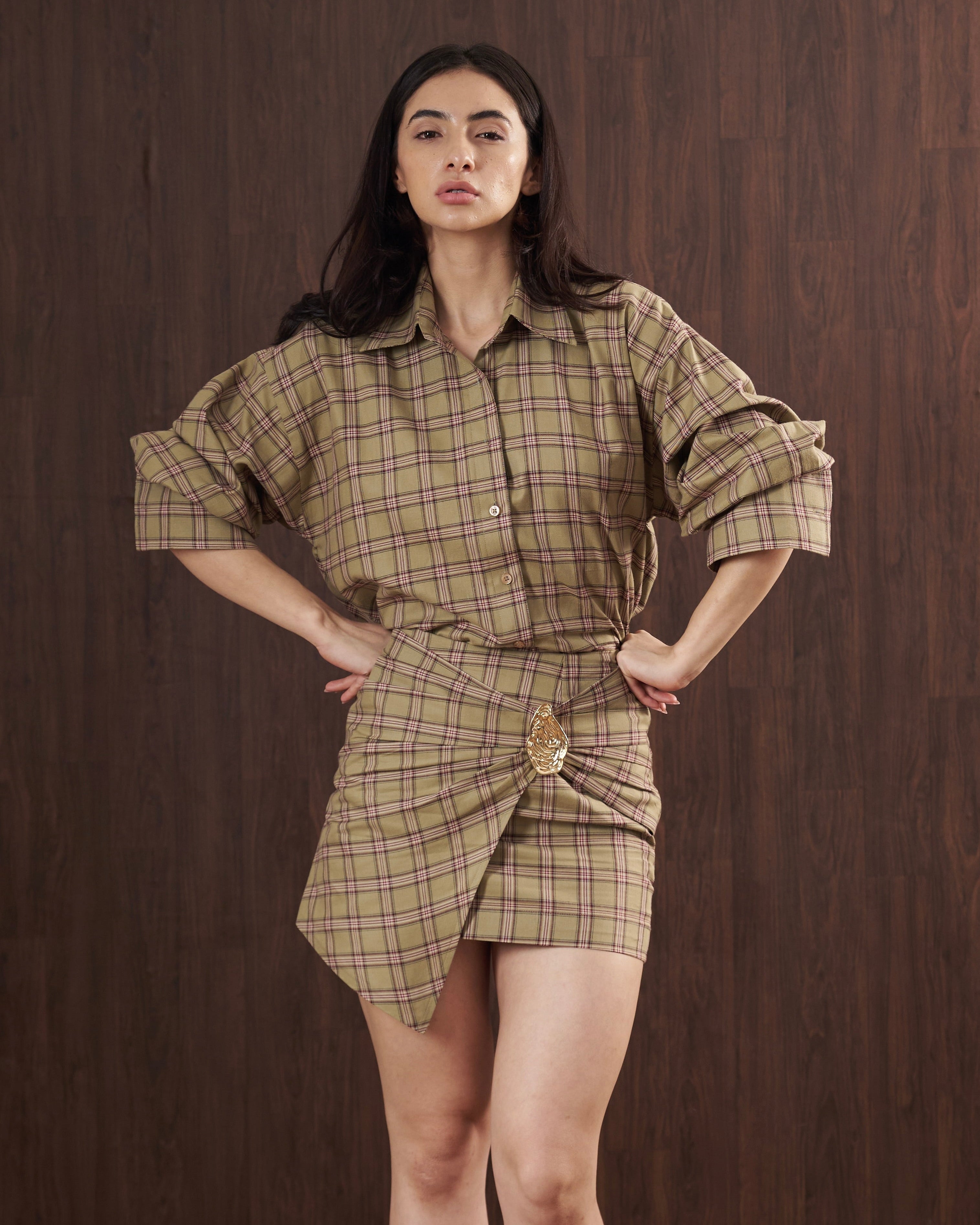 Green checkered Shirt