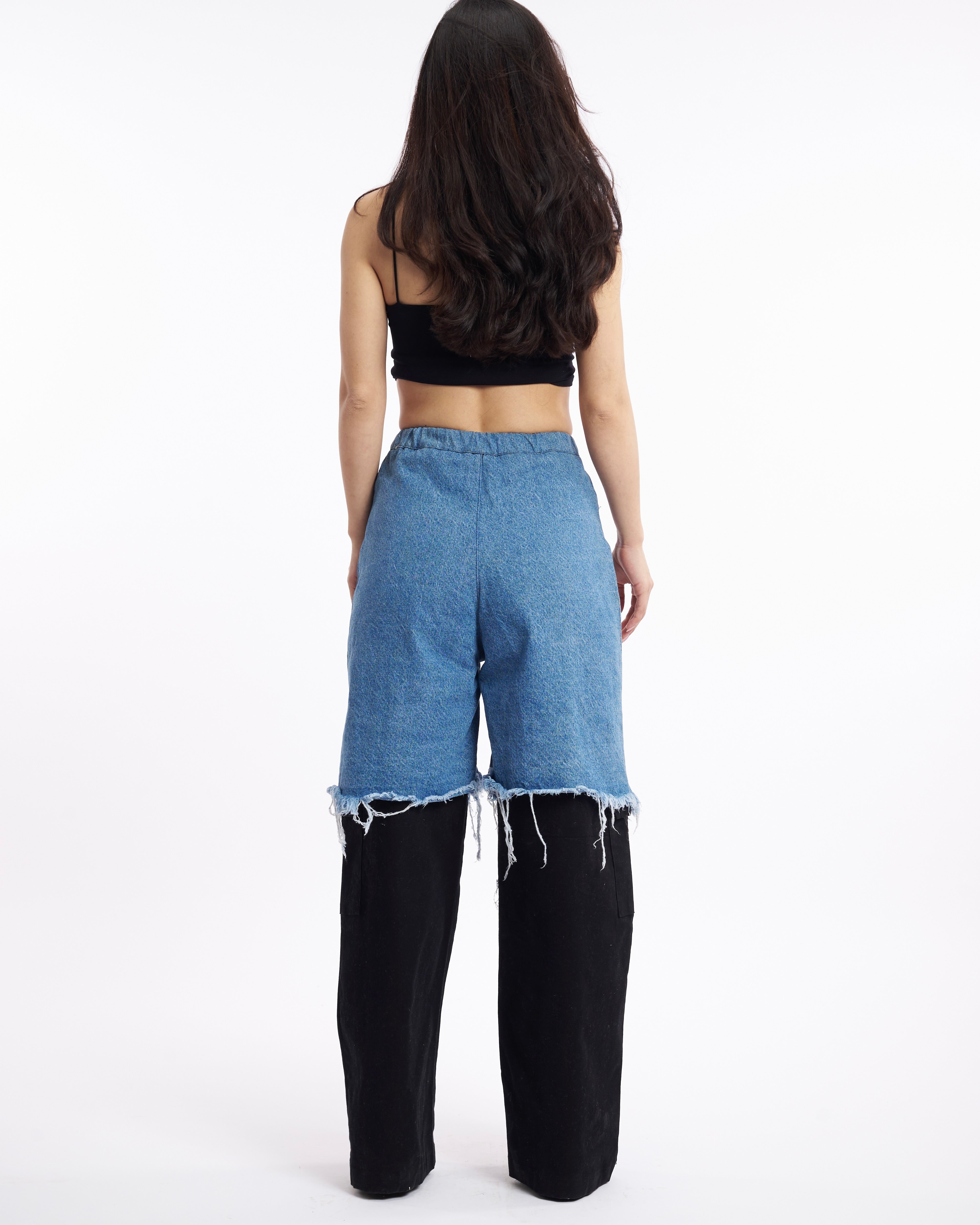 Xia Frayed Denim