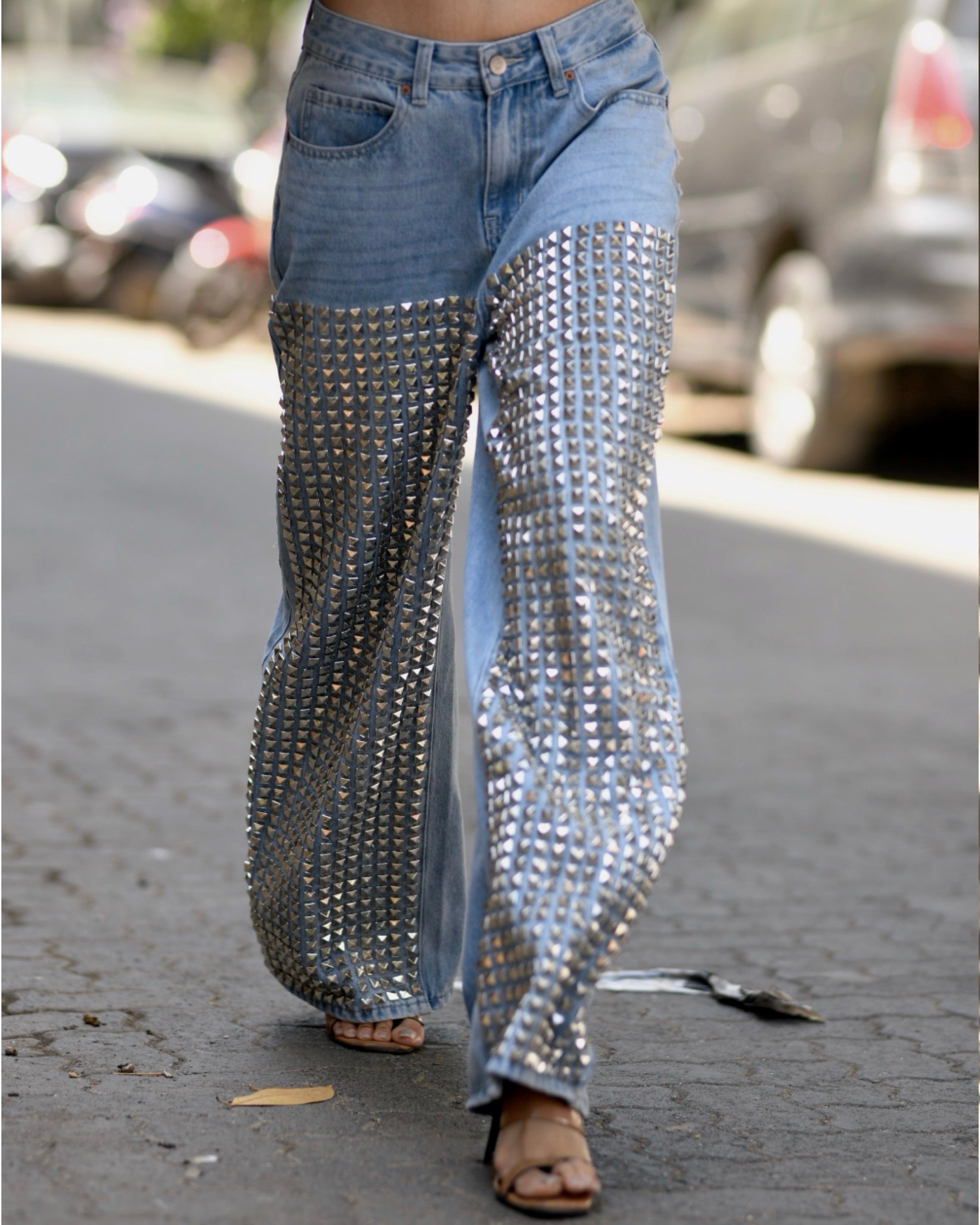 Boyfriend Studded Jeans
