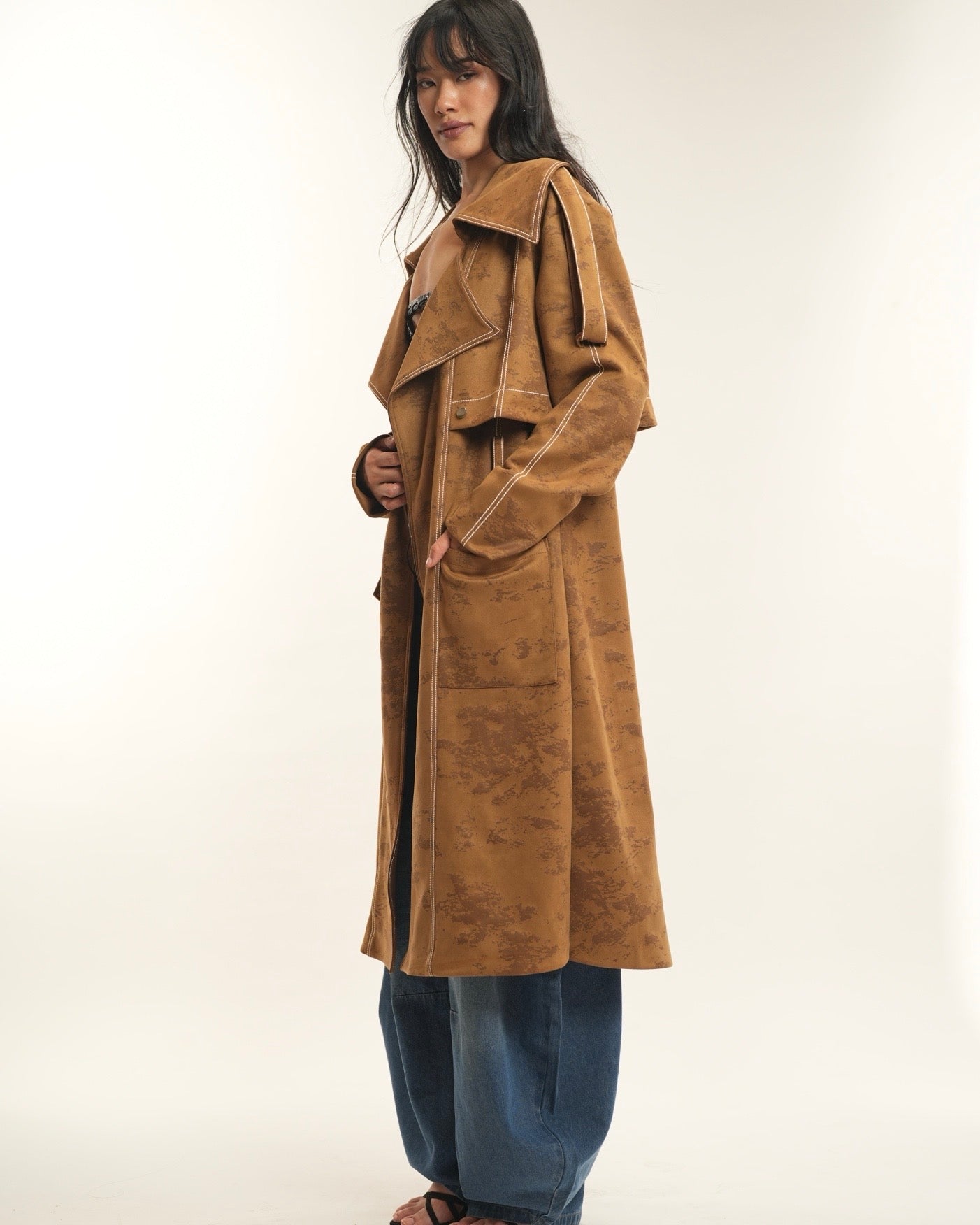 Suede Trenchcoat