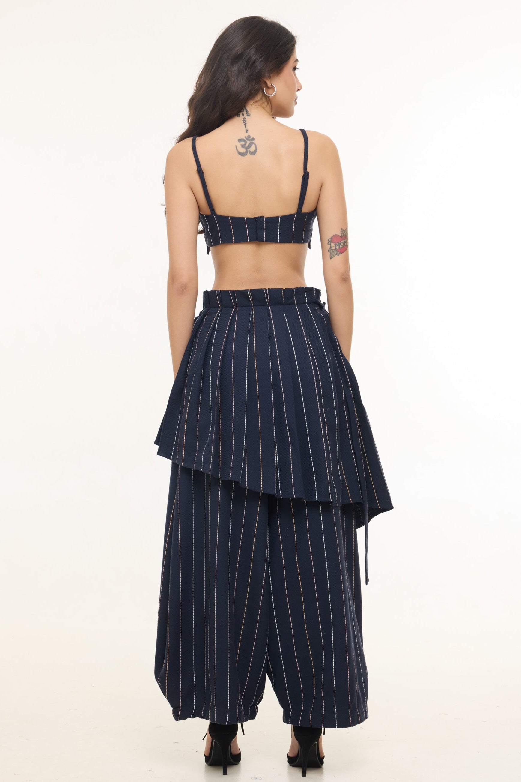 Jacquard Pleated Pants