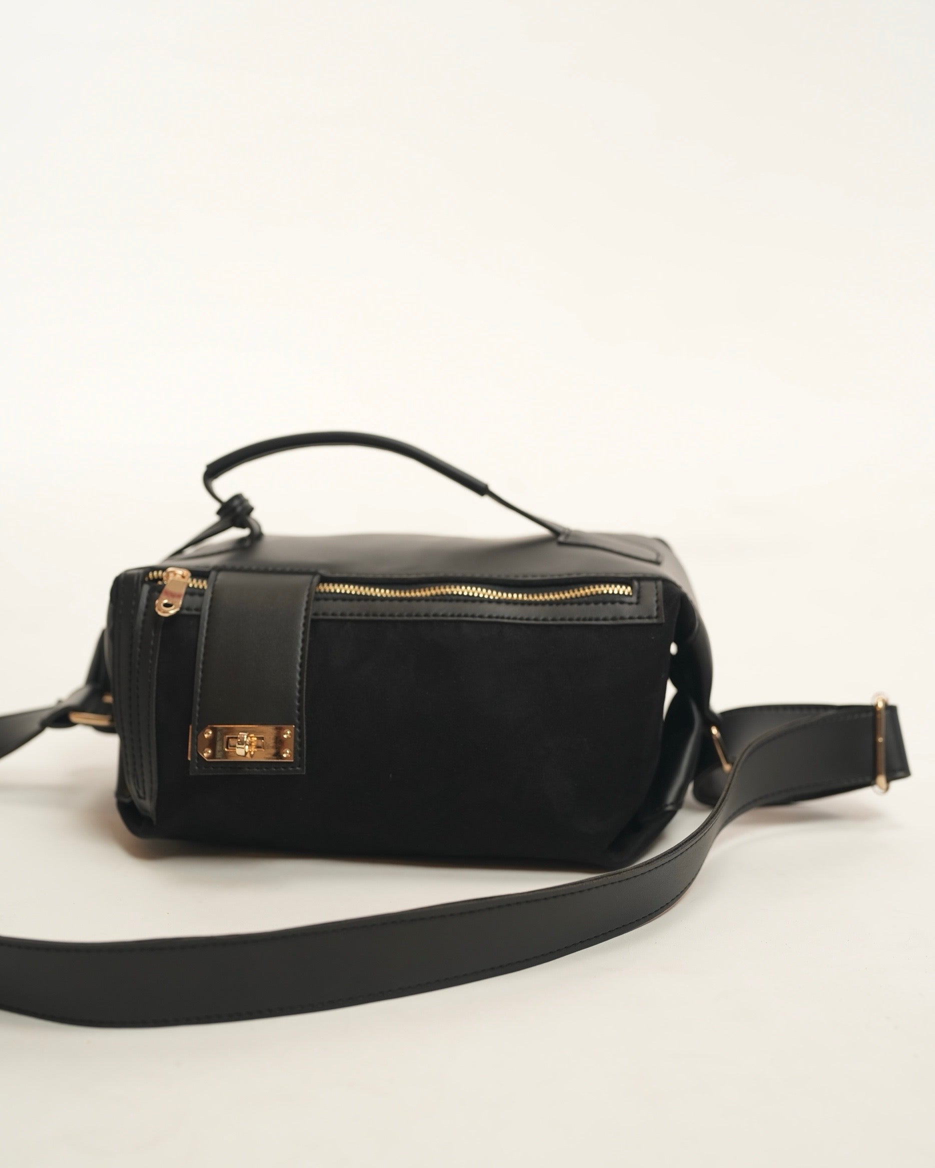 Two-Tone Box Handbag