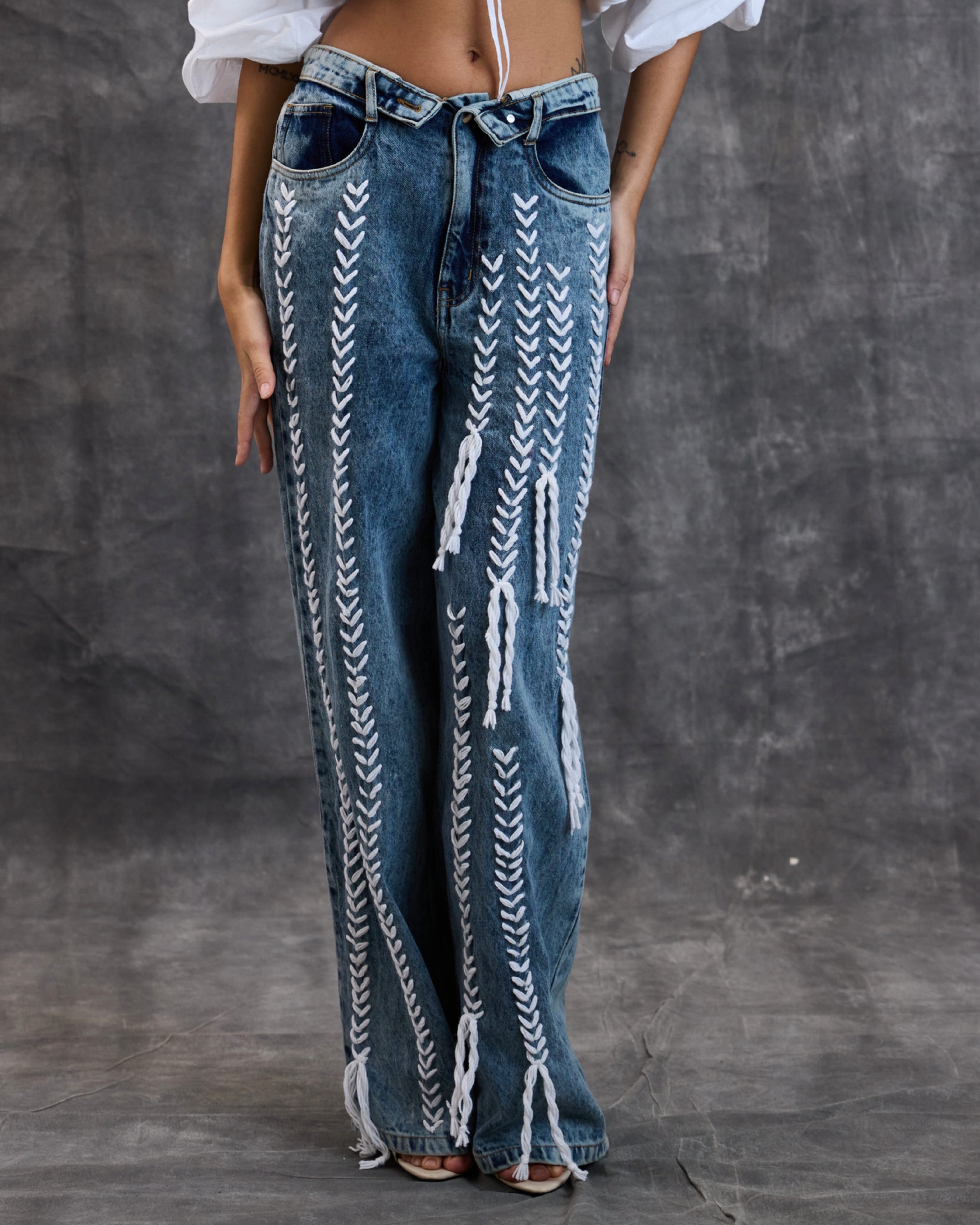 Embroidered Denim