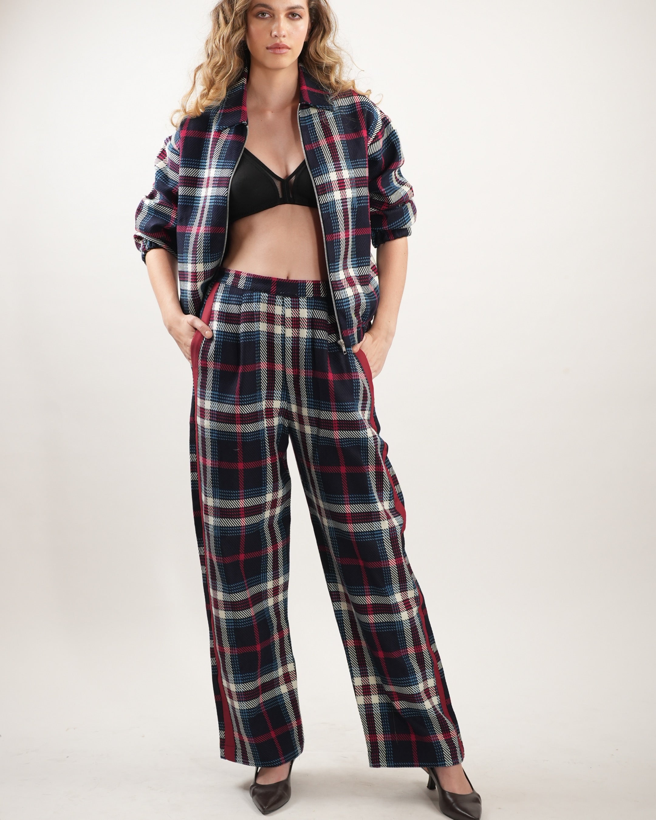 Tri-colour Tartan Jacket