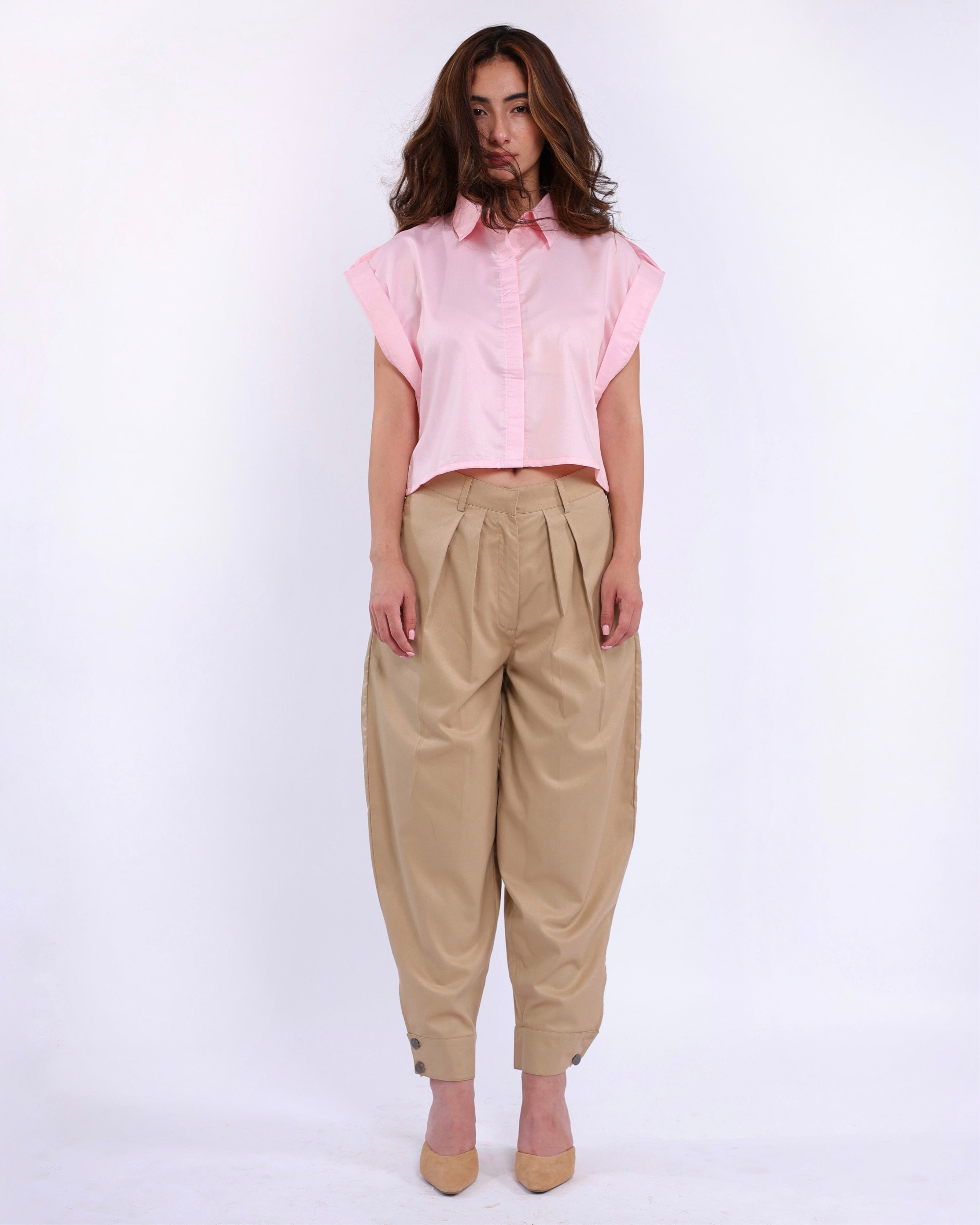 Cora Barrel Fit Trousers