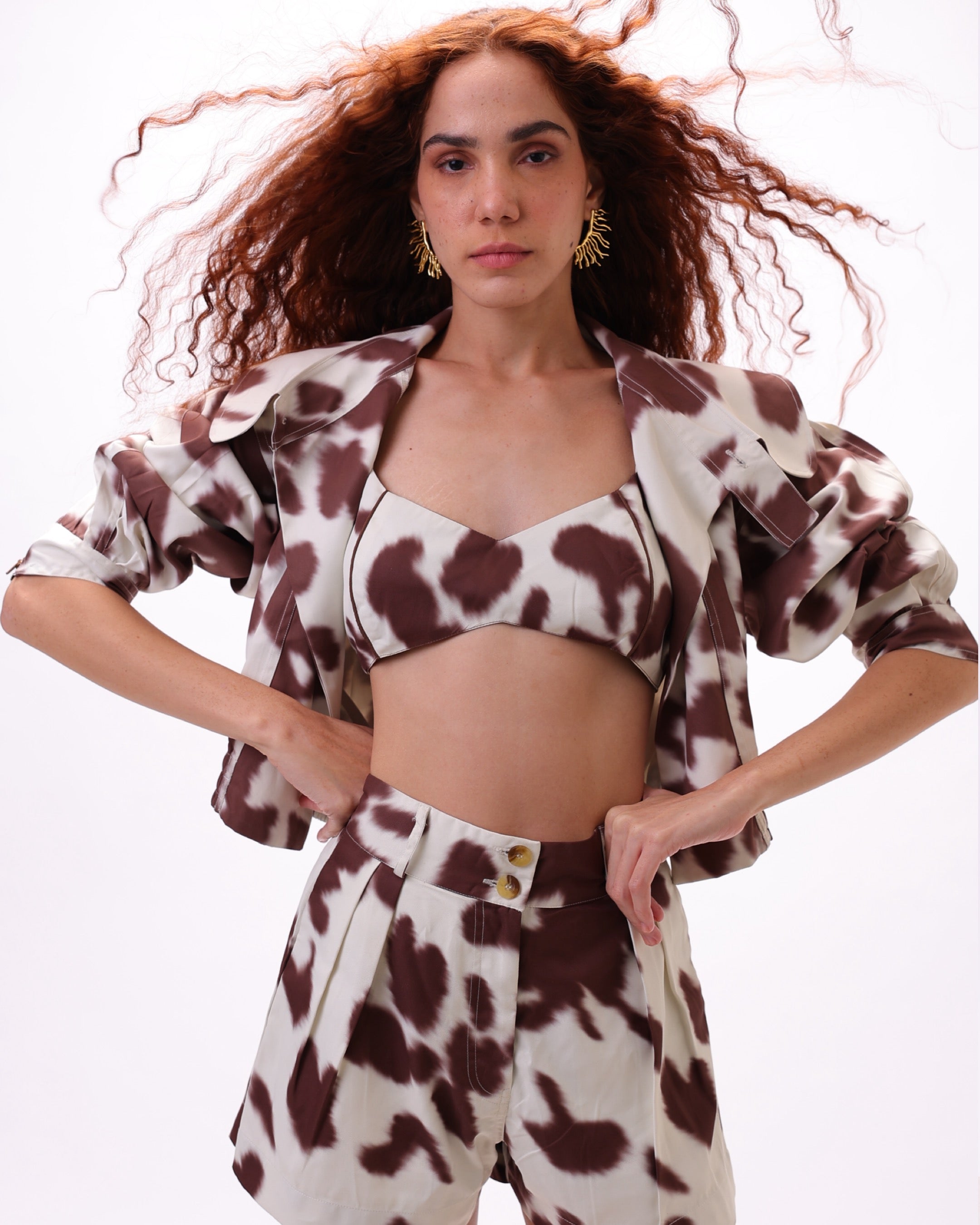 Cow print Jacket