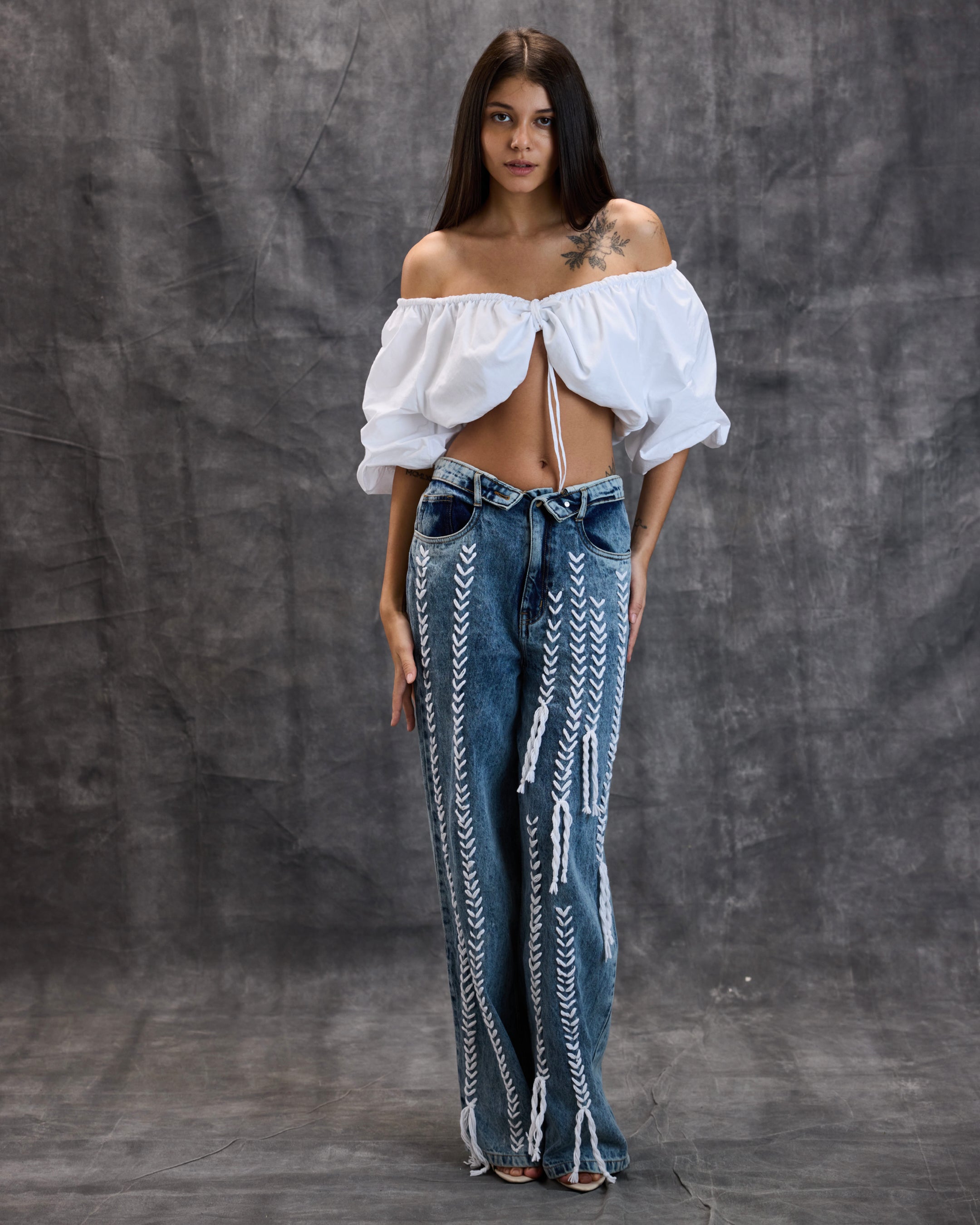 Embroidered Denim