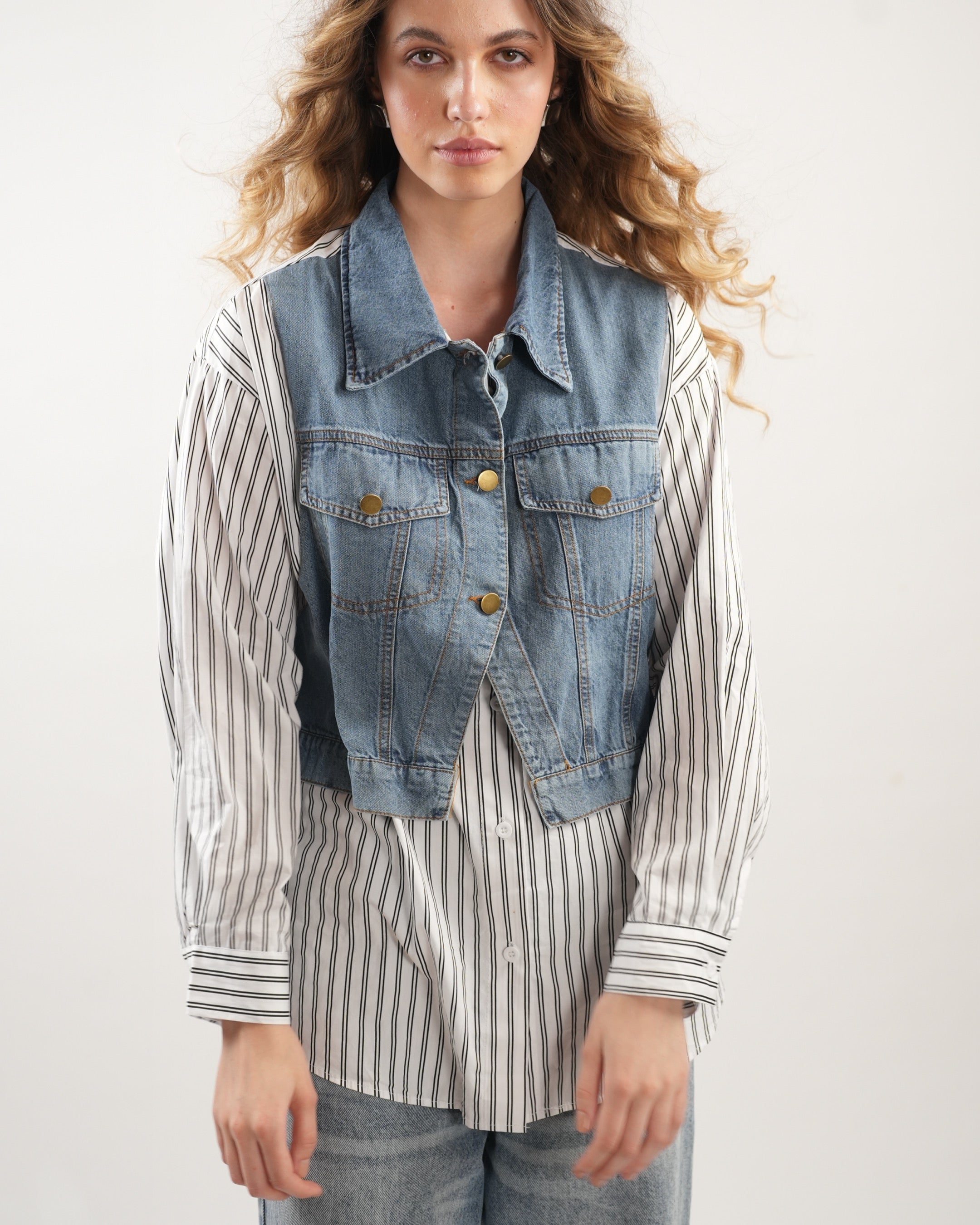 White Pinstripe Shirt