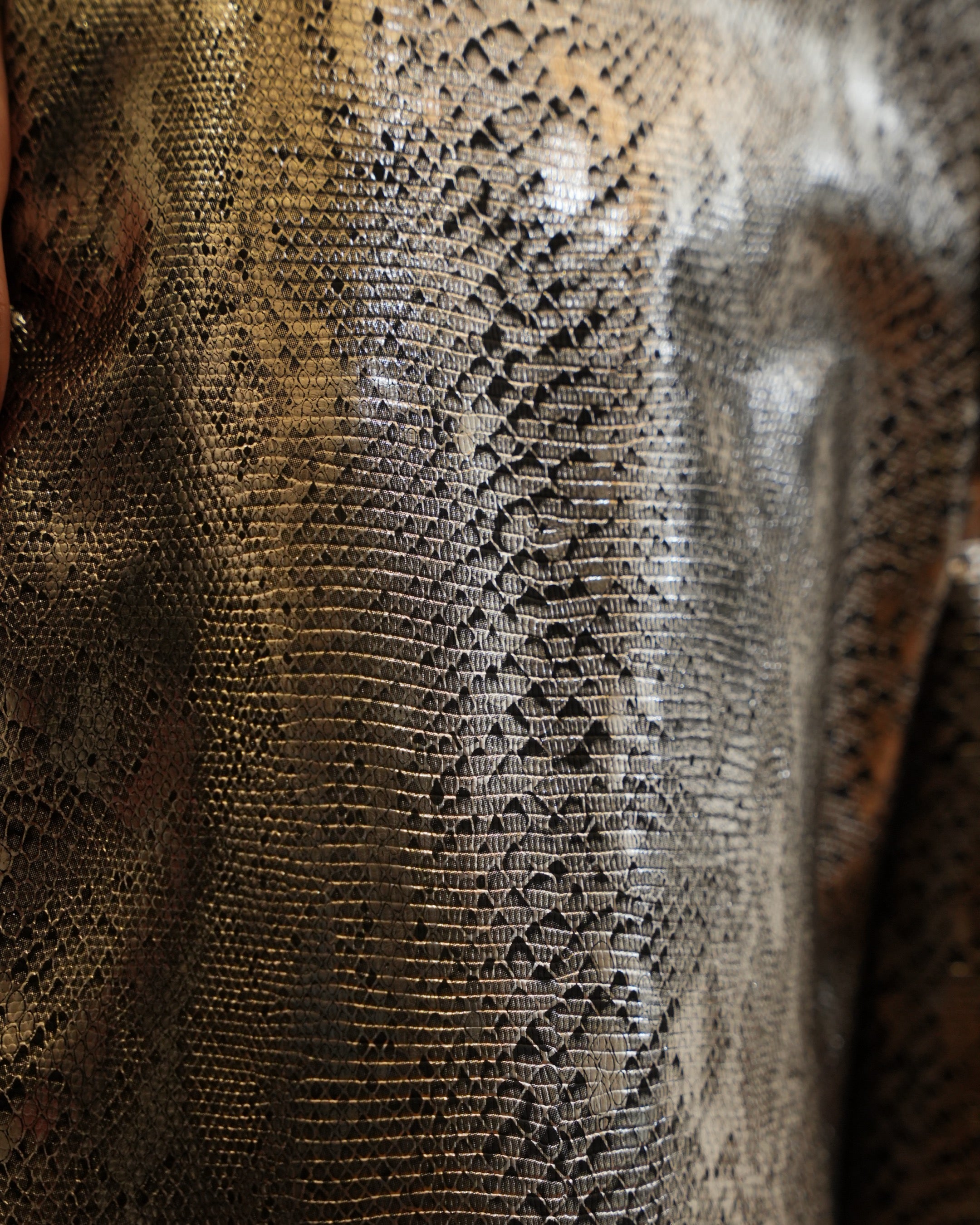 Metallic Barrel Pants