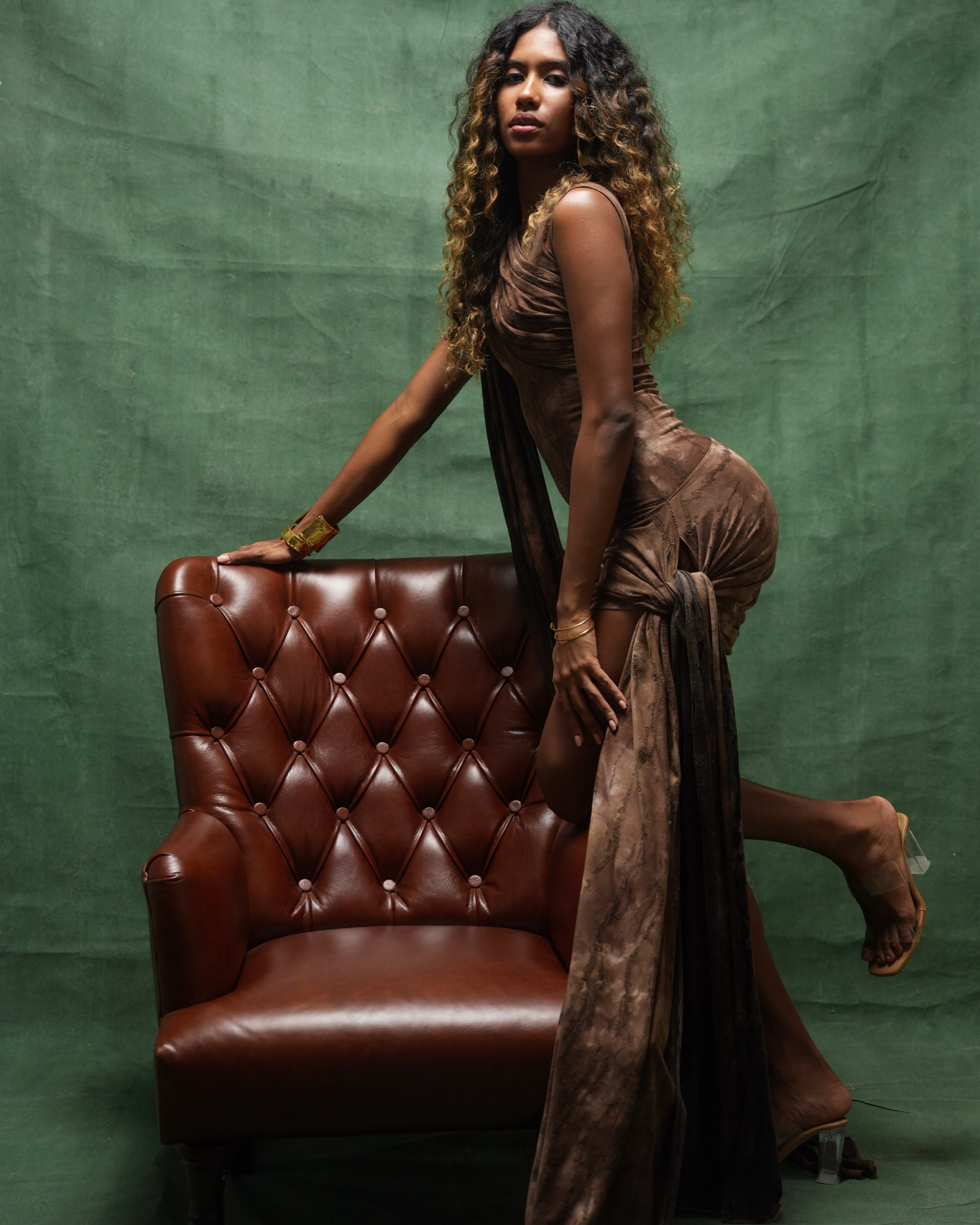 Brown Bodycon Dress