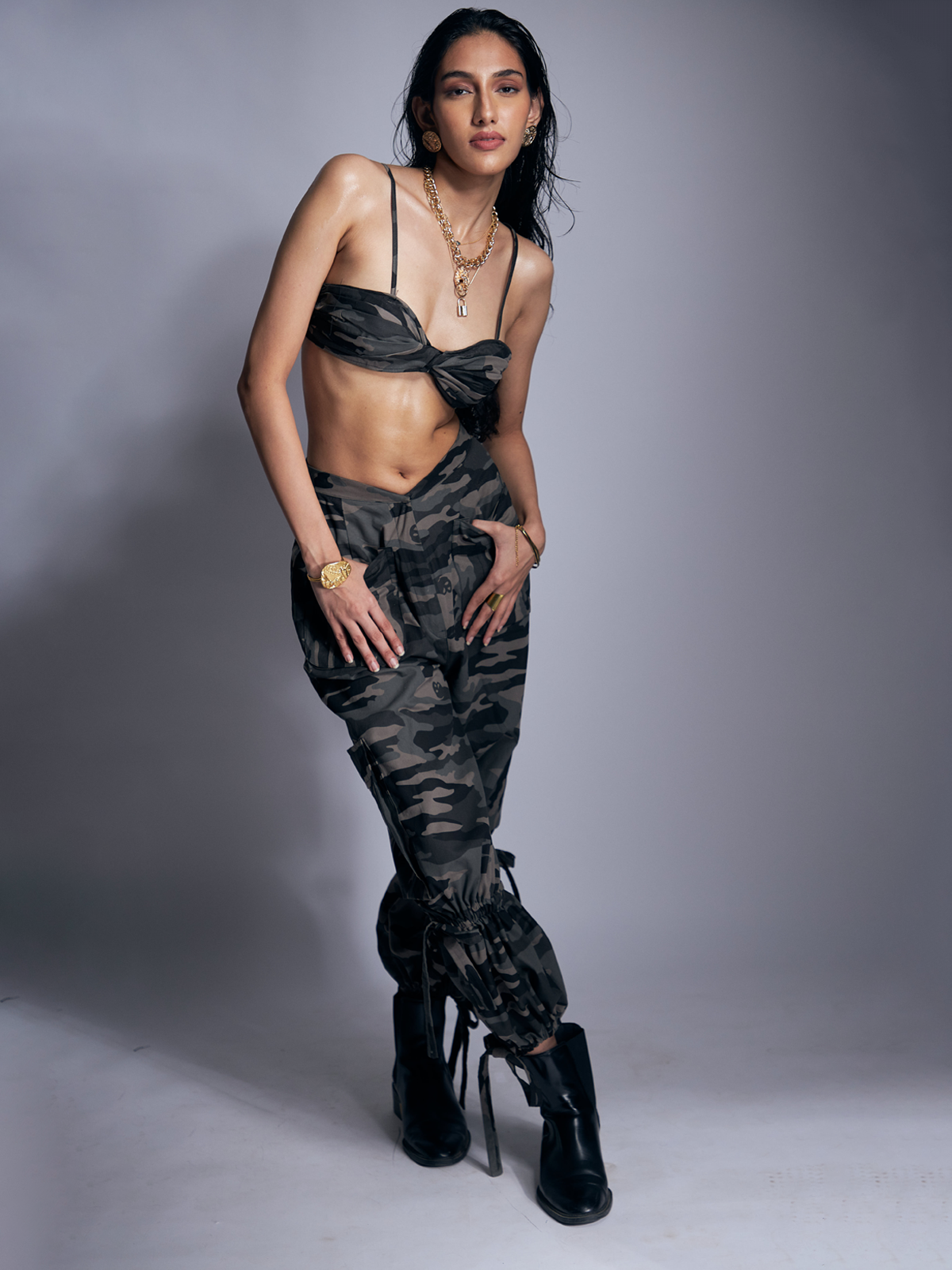 Camo Print Crop