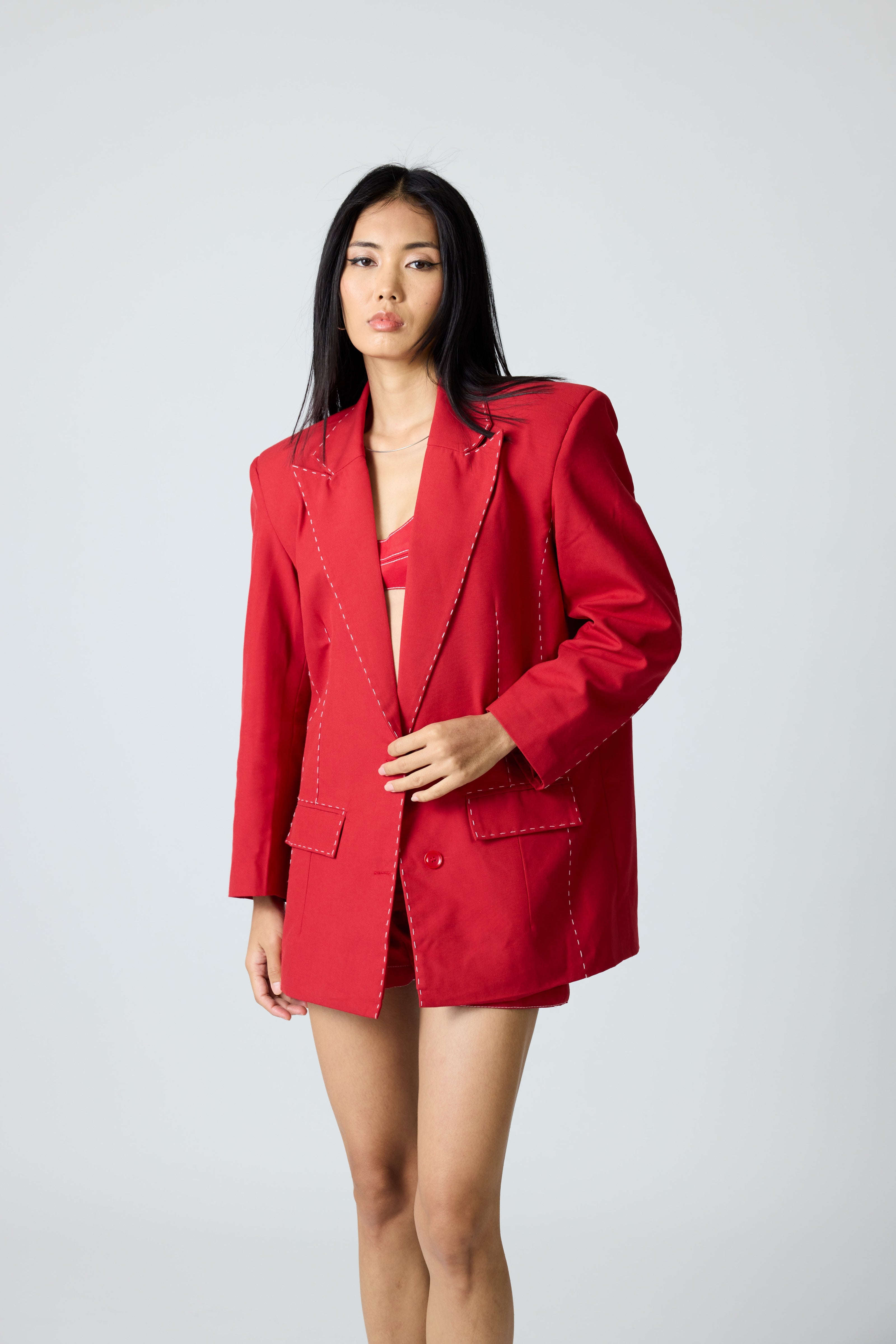 Erryn Red Blazer