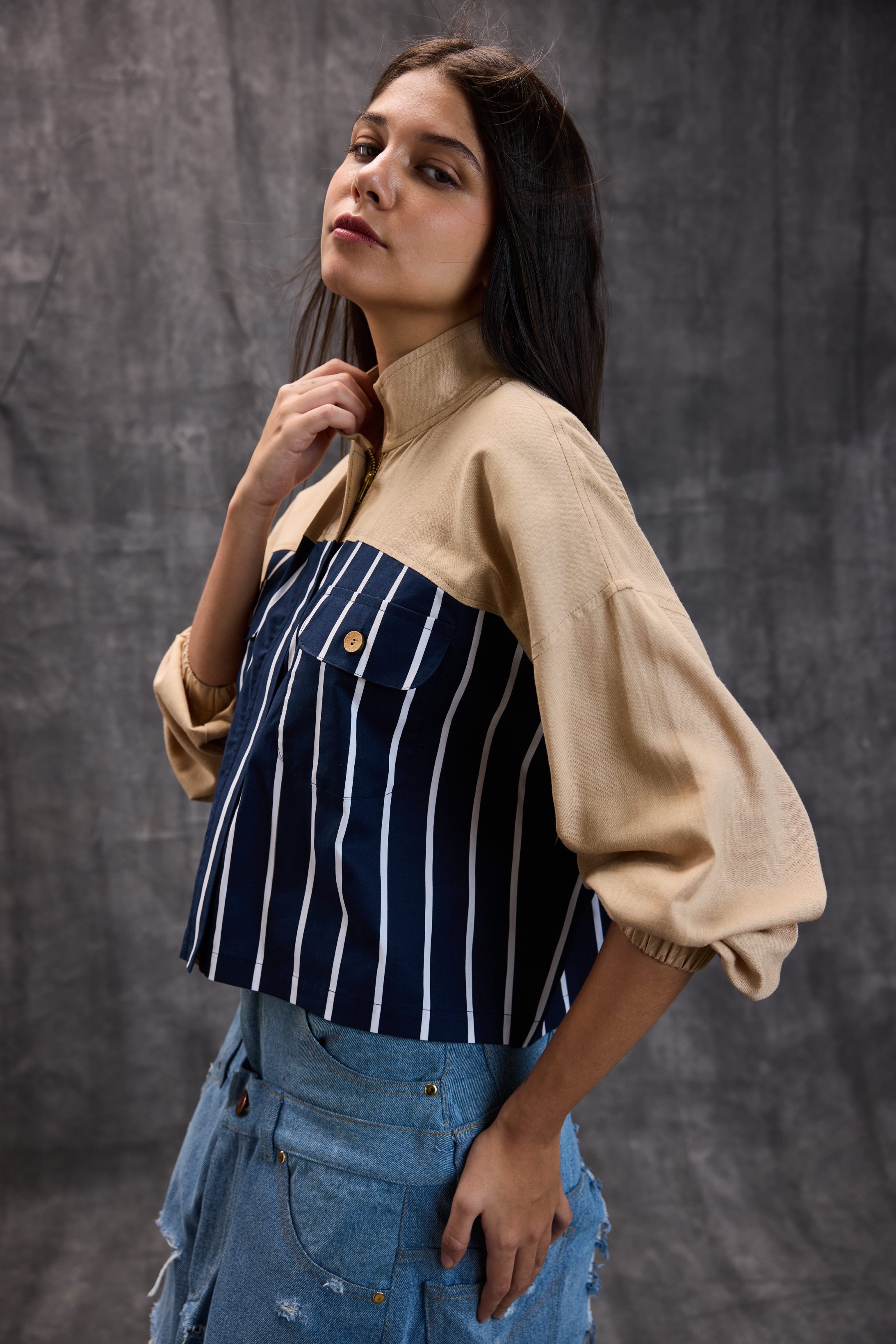 Harbor Stripe Utility Shirt