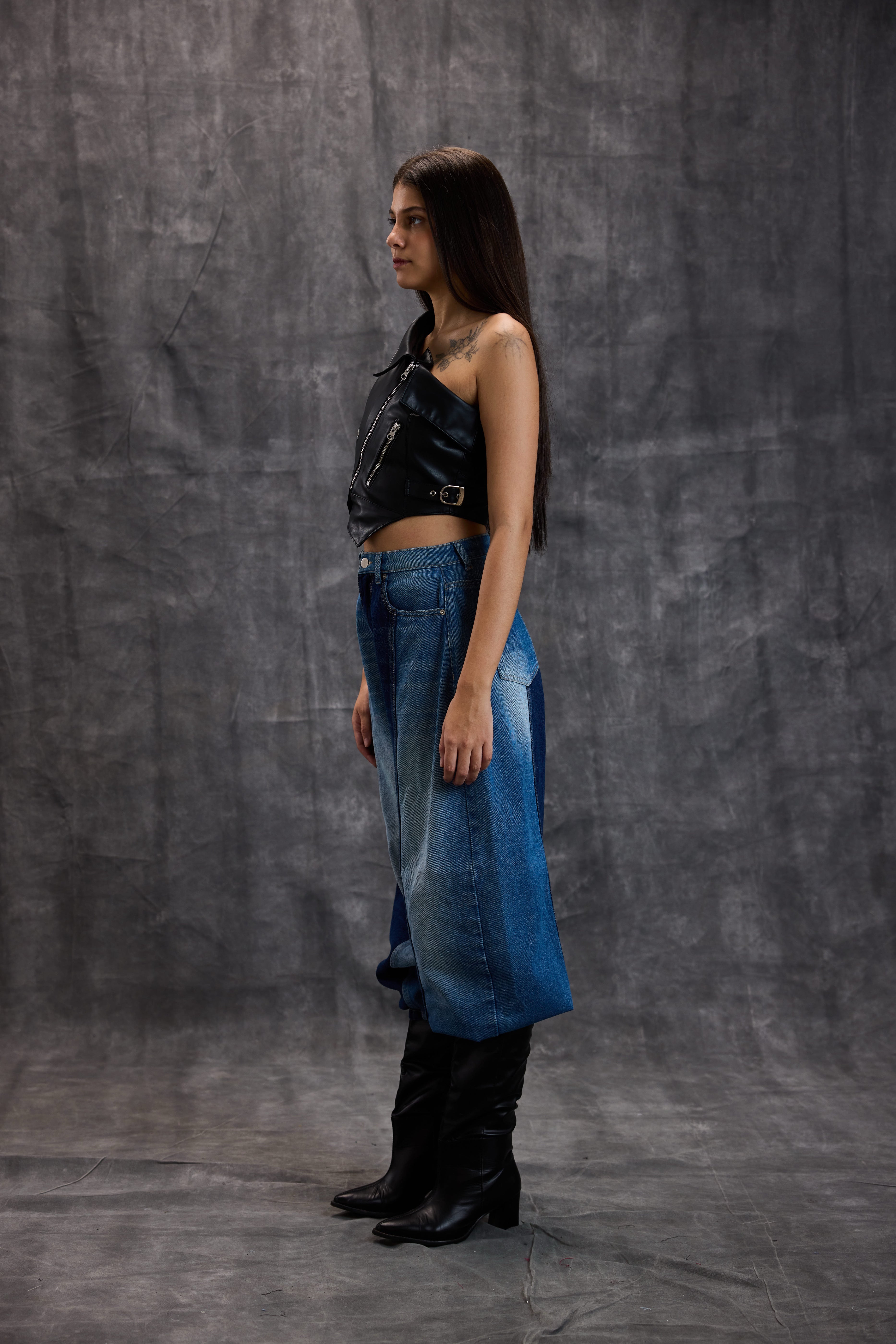 Leather Moto Vest