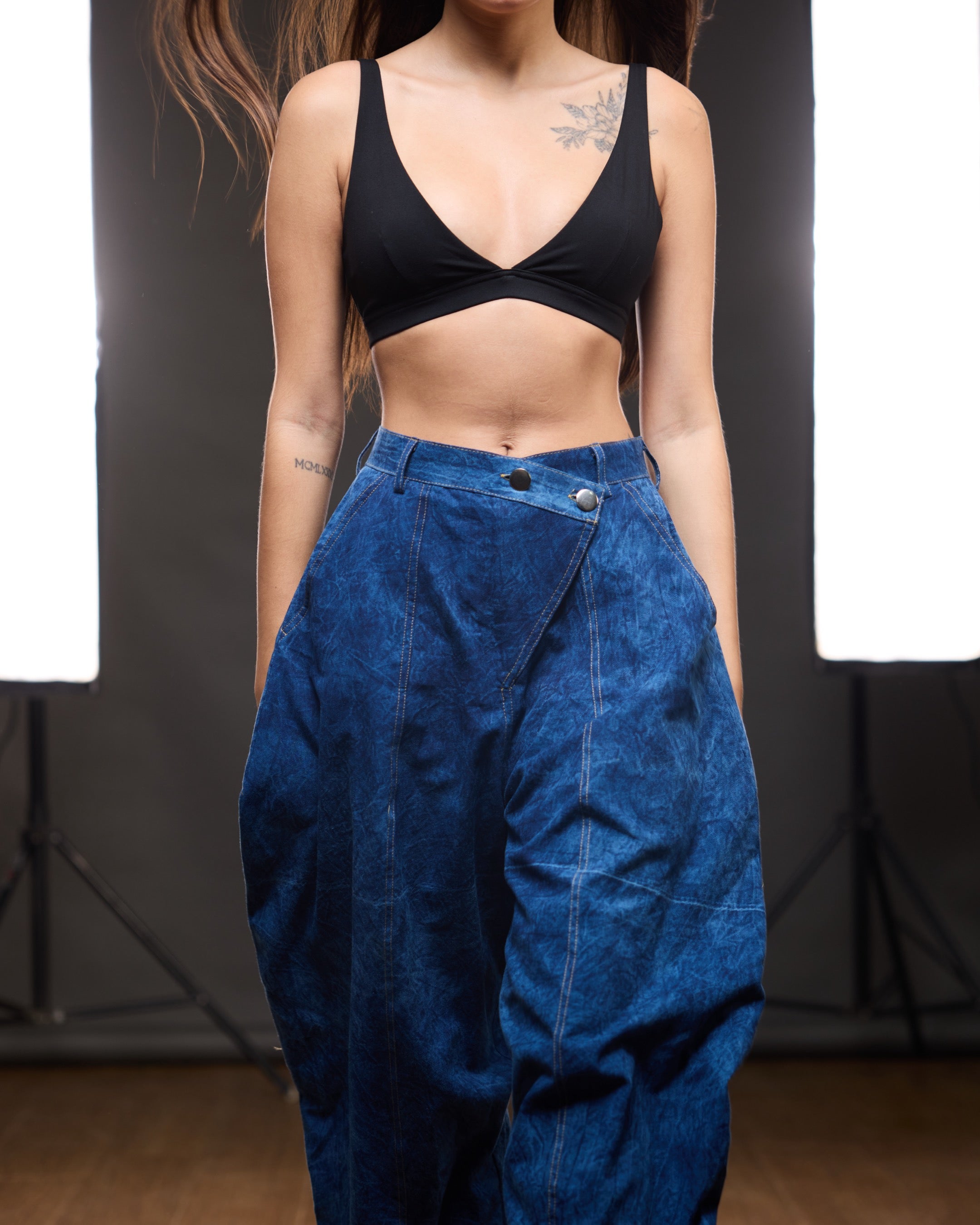 Washed Barrel Denim