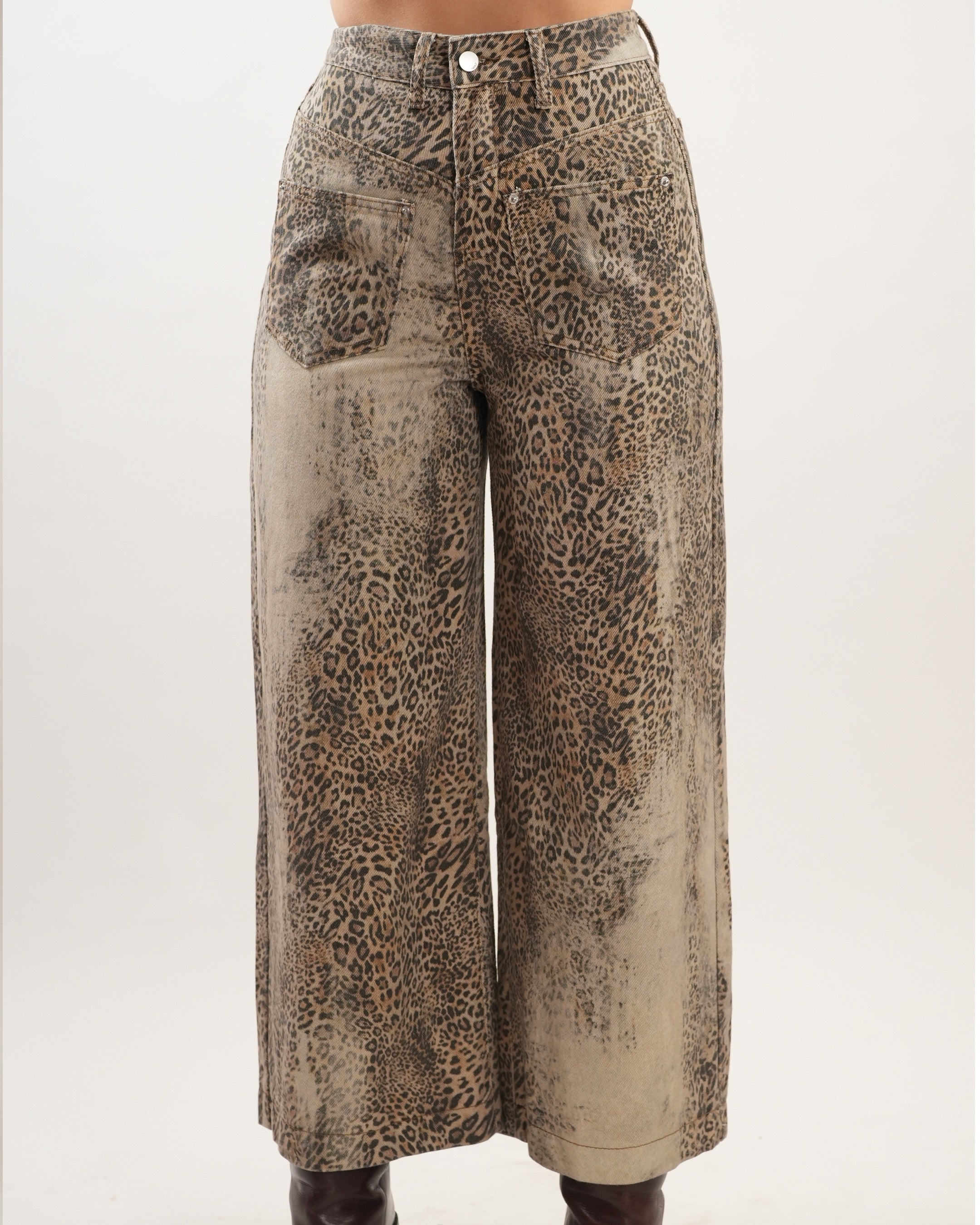 Cheetah Print Denim