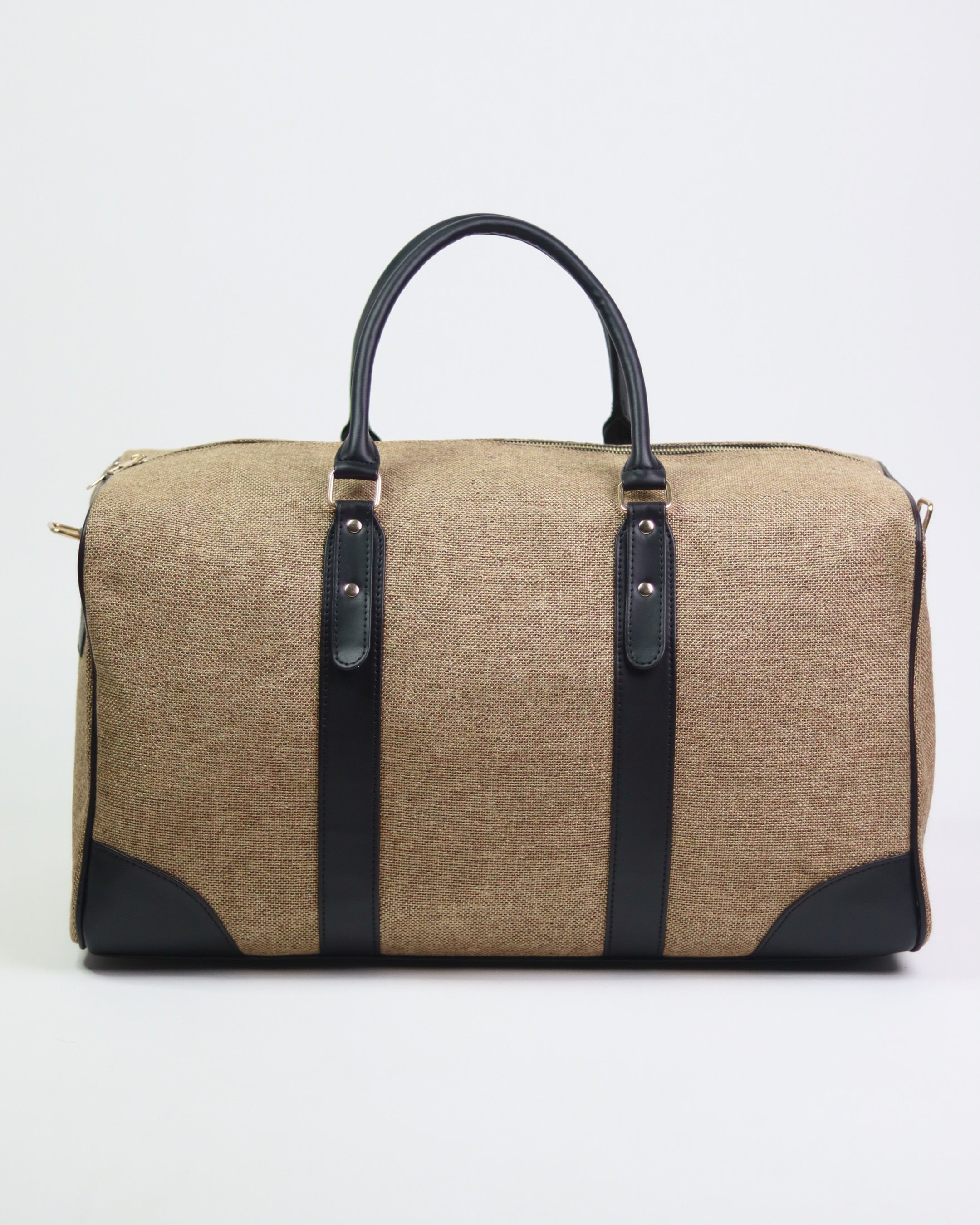 Dark Jute Duffle Bag