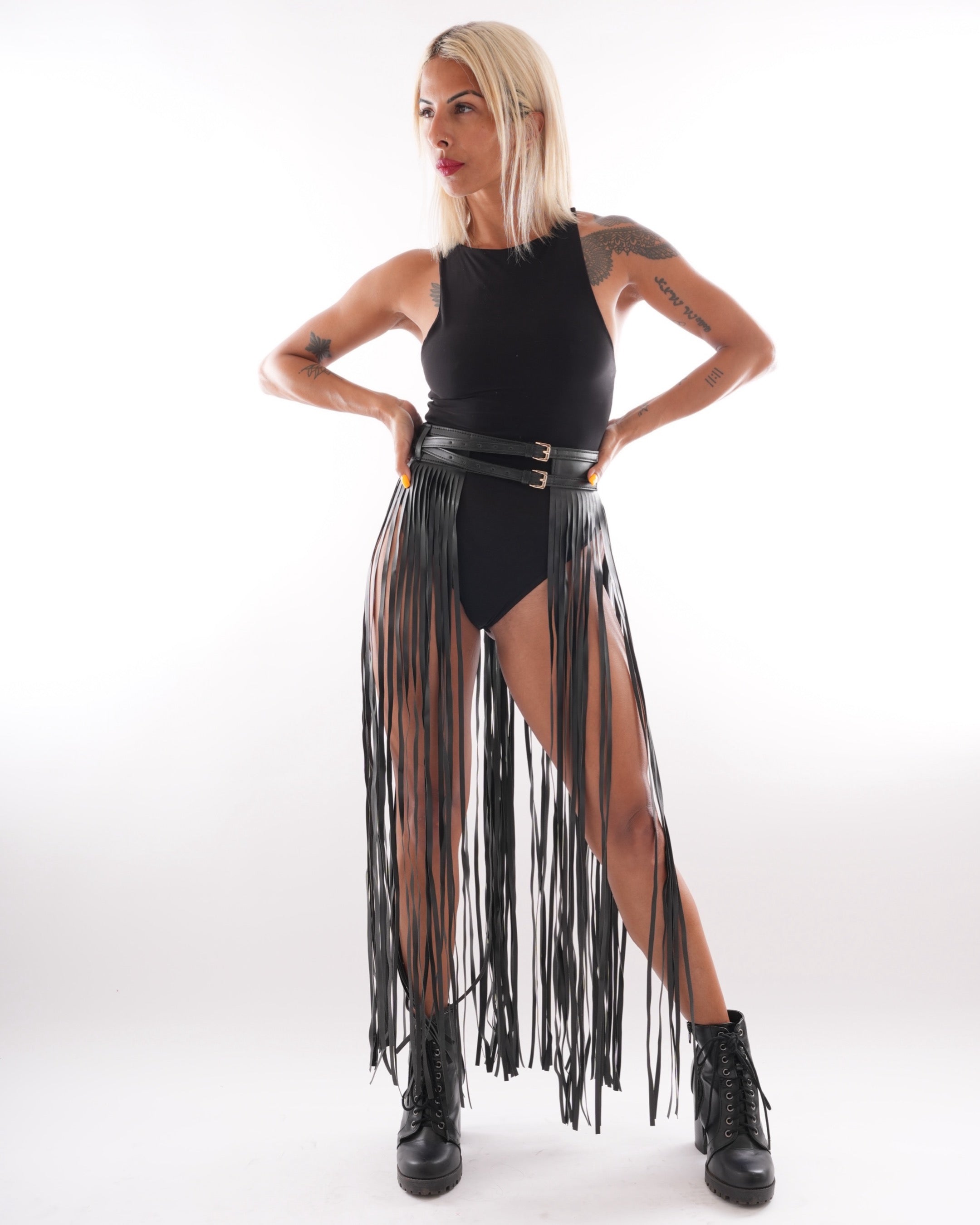 Midnight Fringe Belt