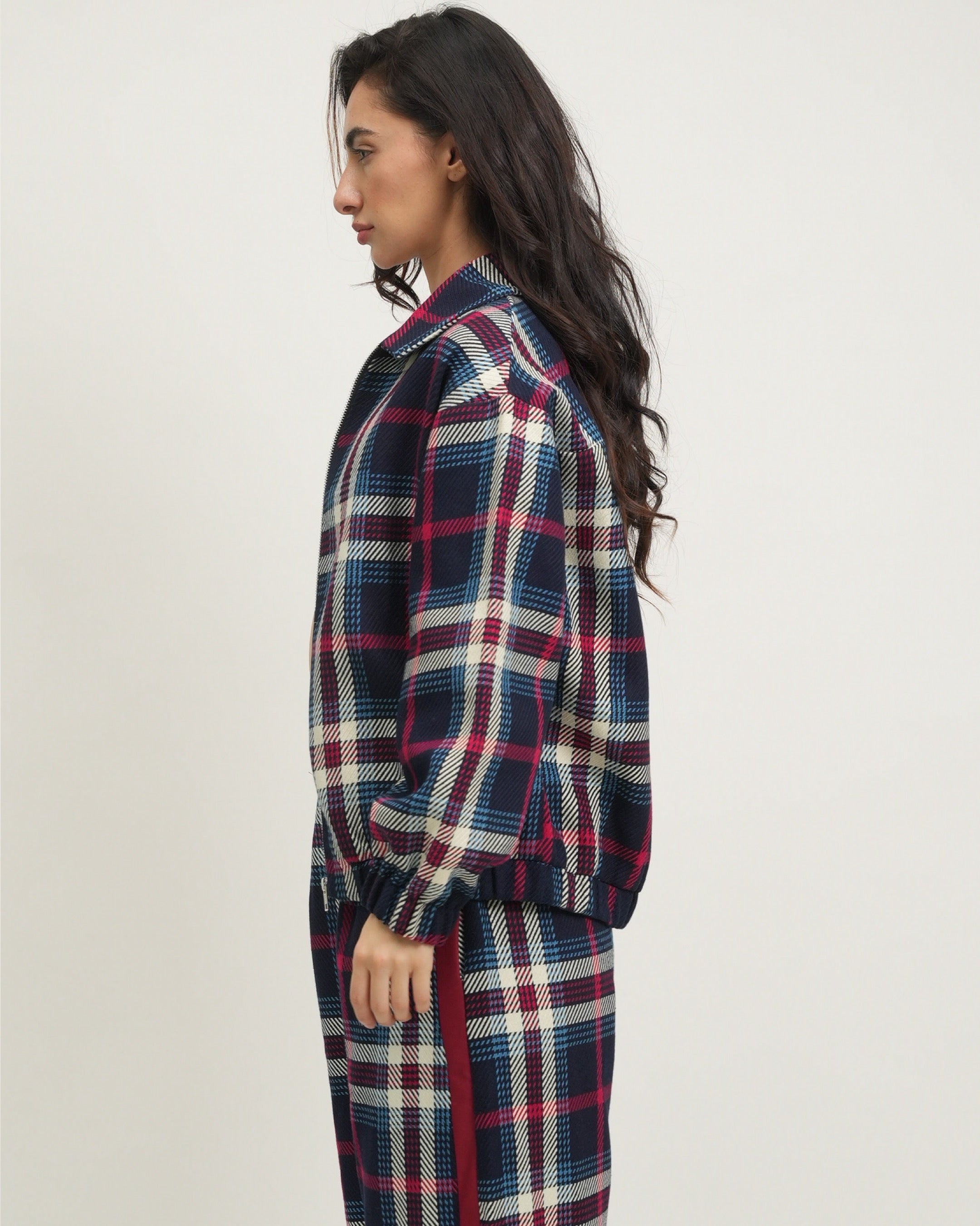 Tri-colour Tartan Jacket