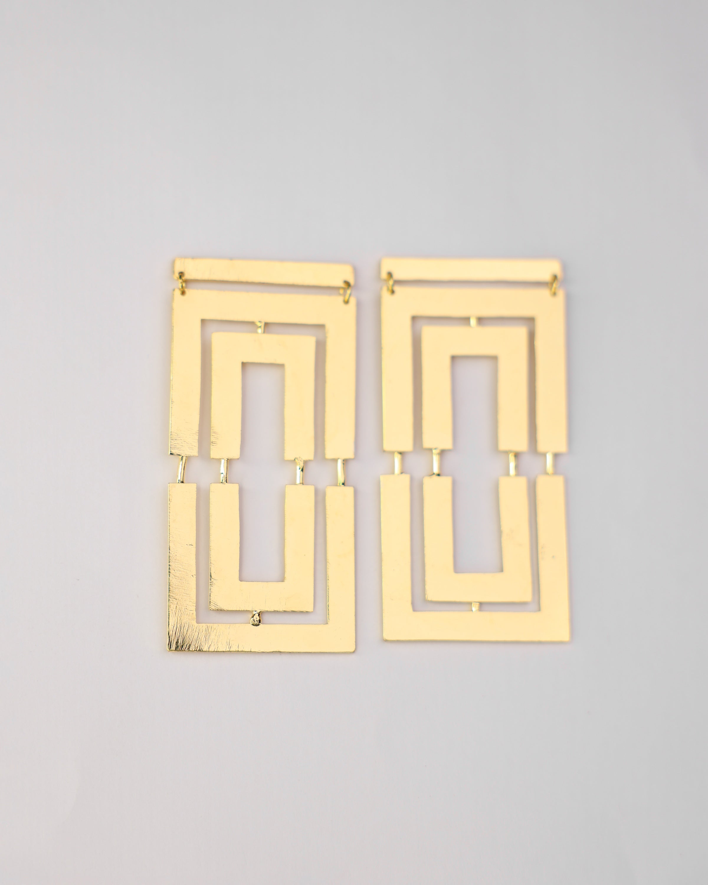 Art Deco Maze Earrings