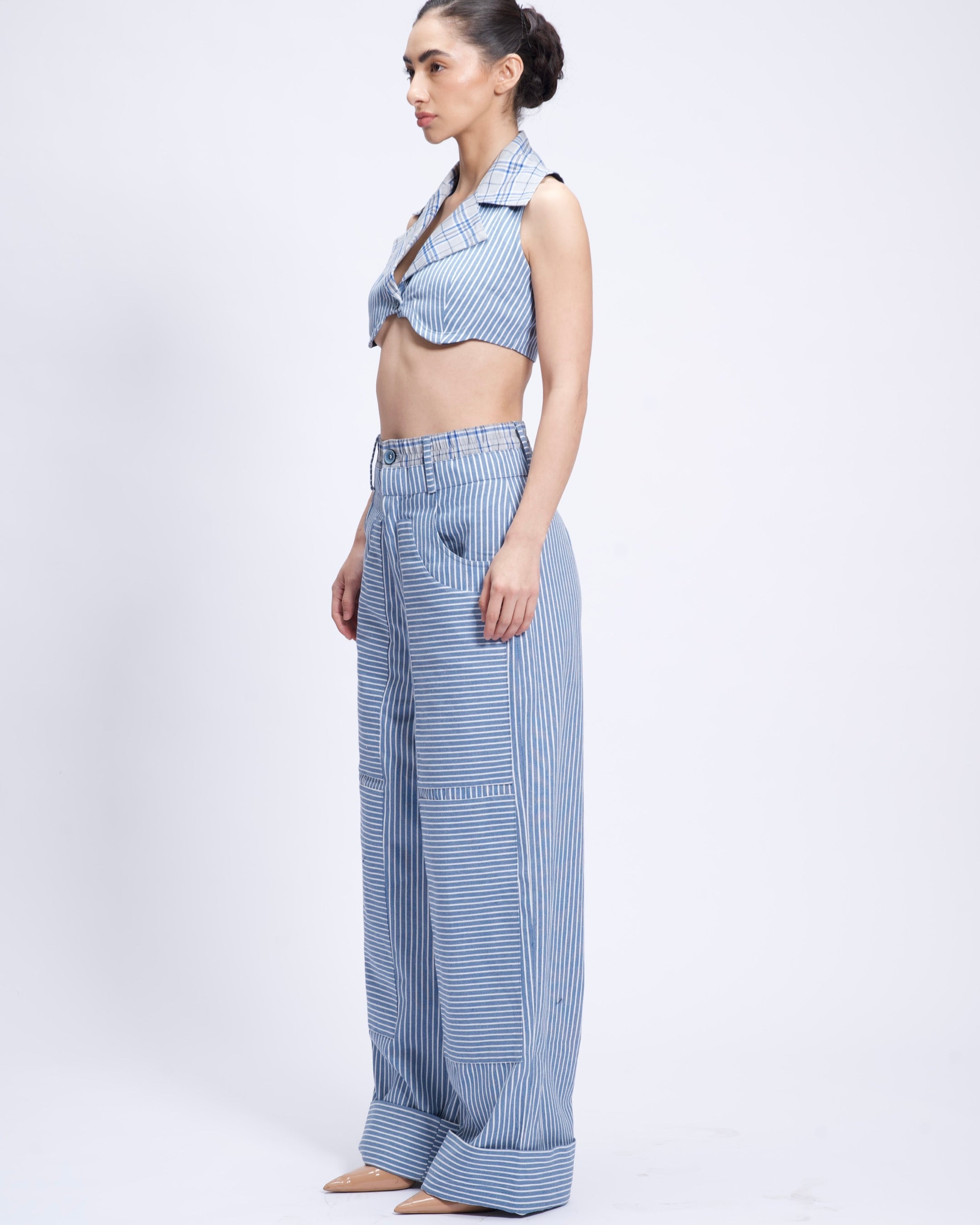 Luna Stripe Halter Top