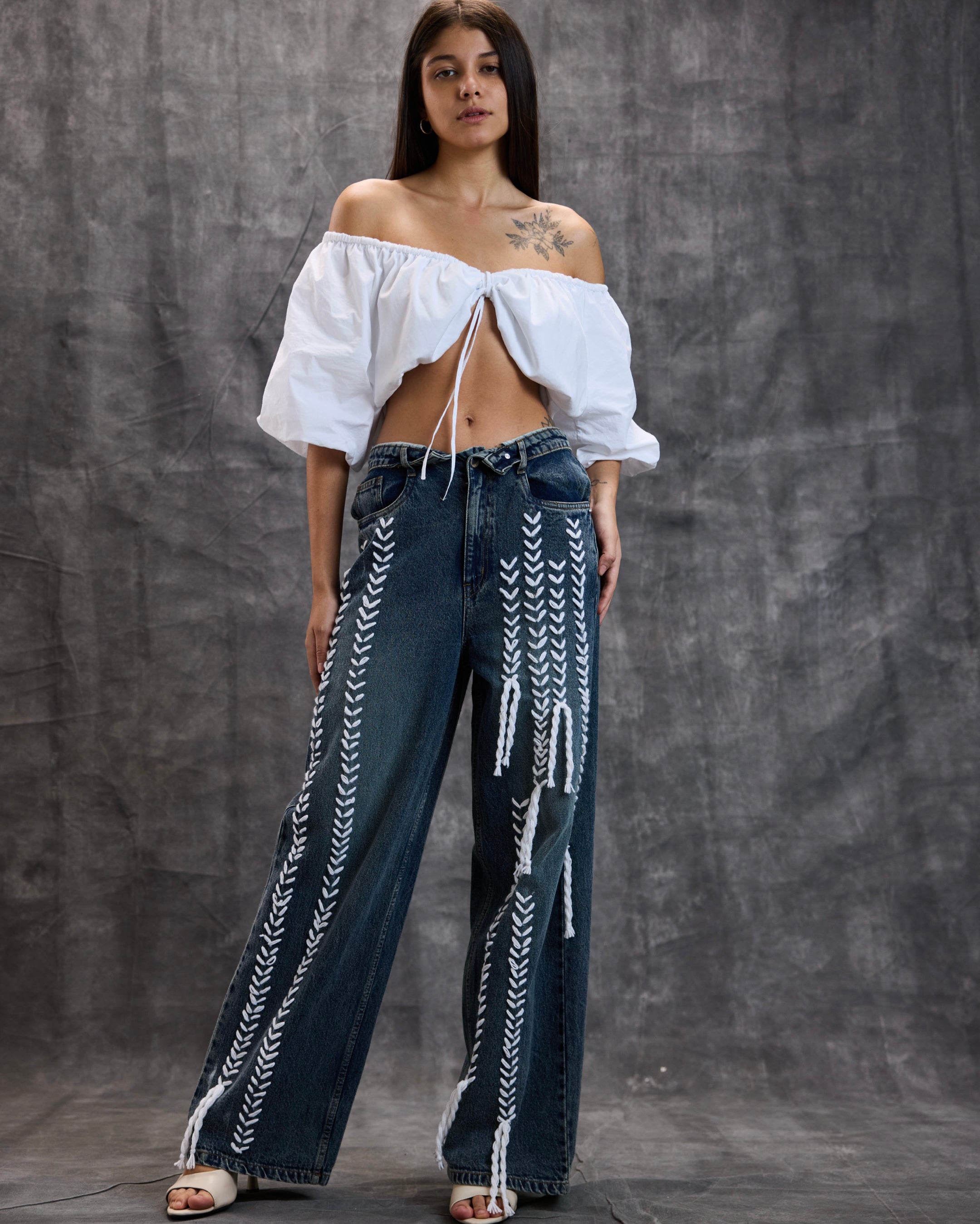 Embroidered Denim