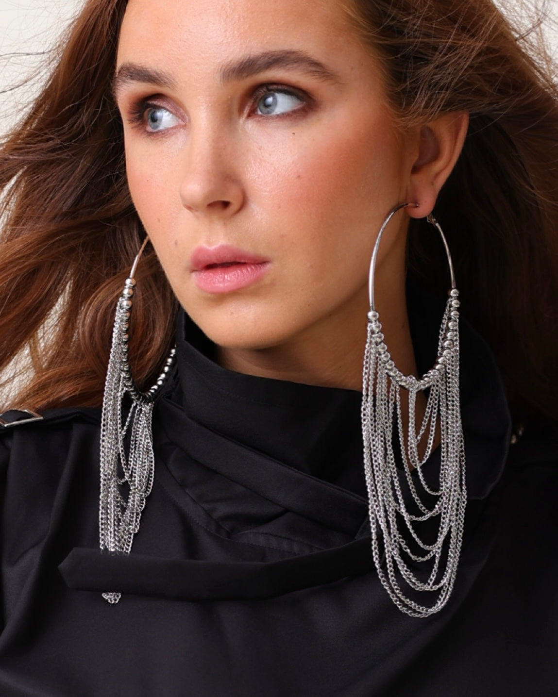 Silver Fringe Earrings