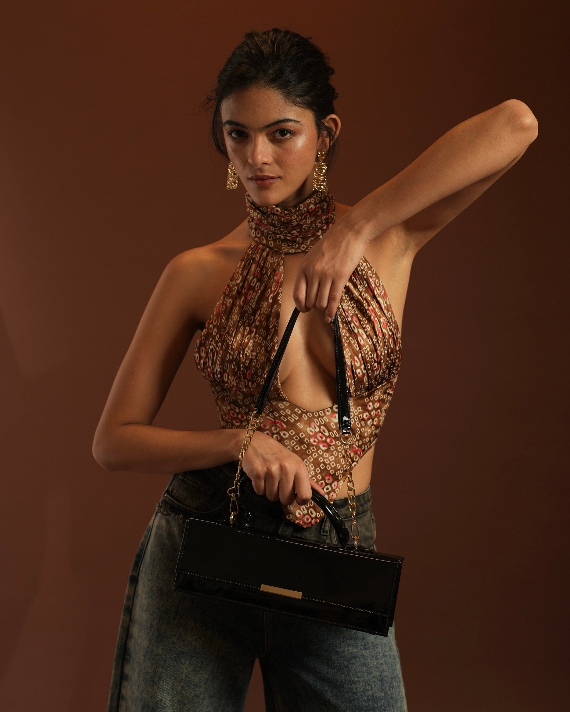 Noir Box Bag - Glossy Black