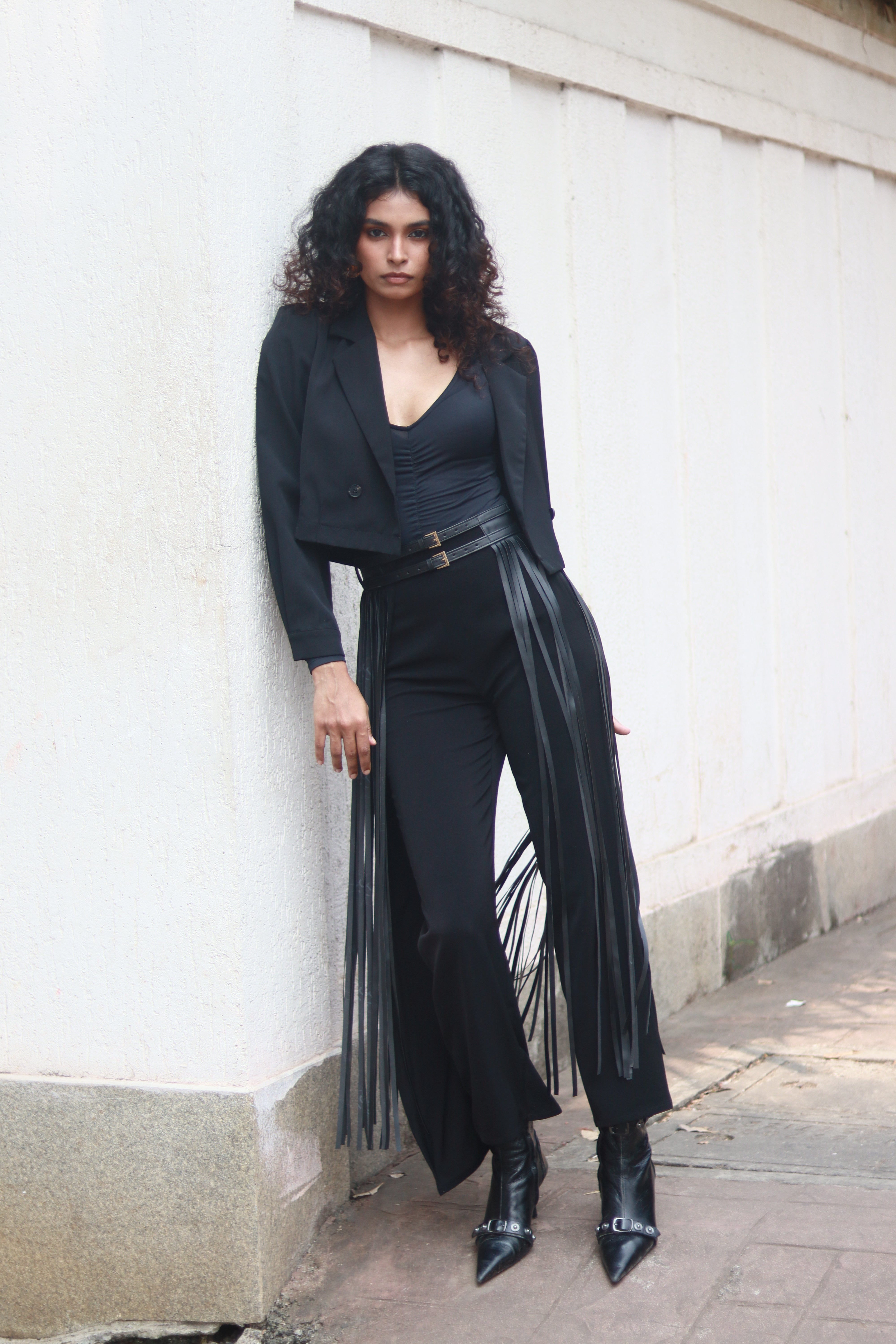 Midnight Fringe Belt
