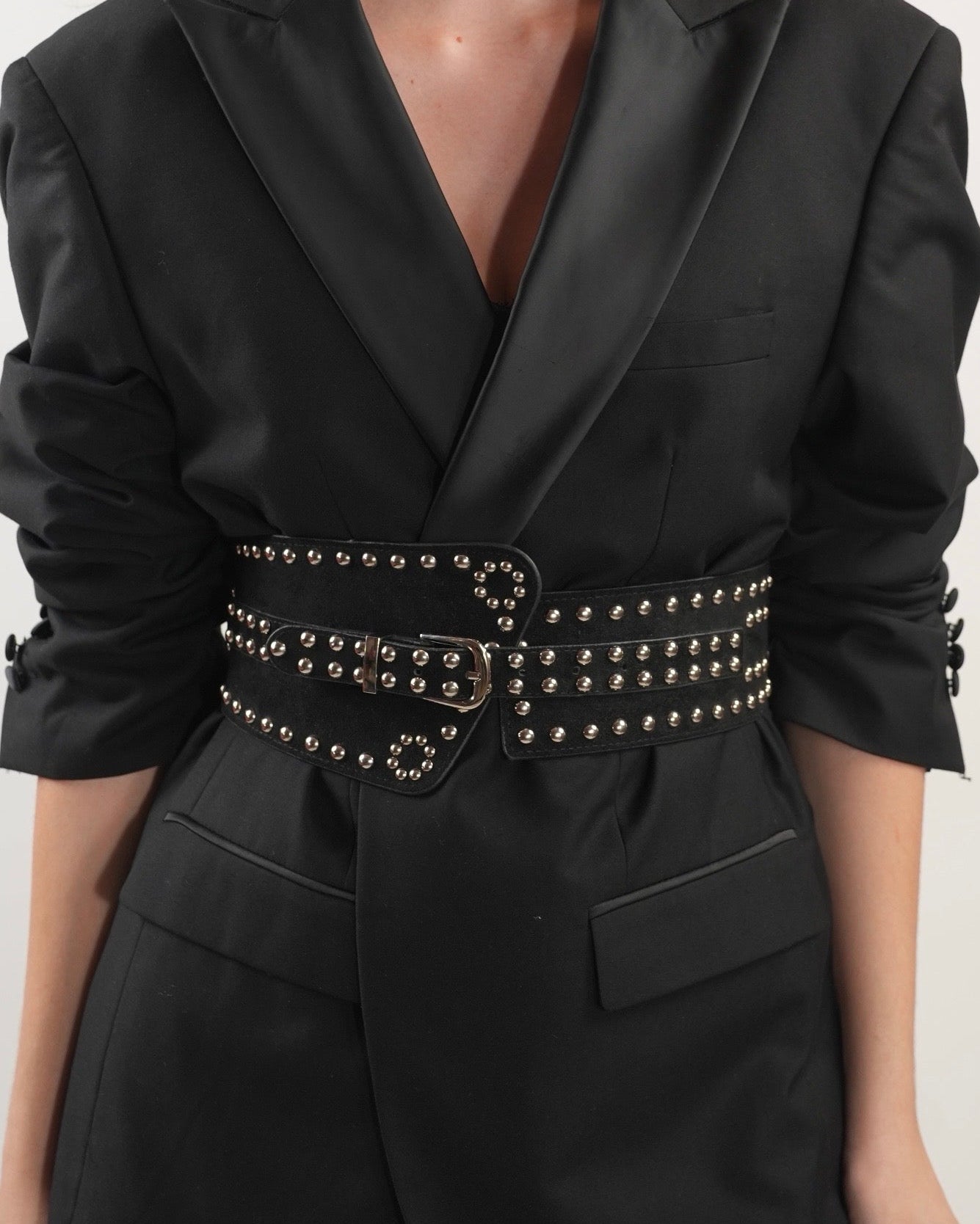 Black Studded Belt