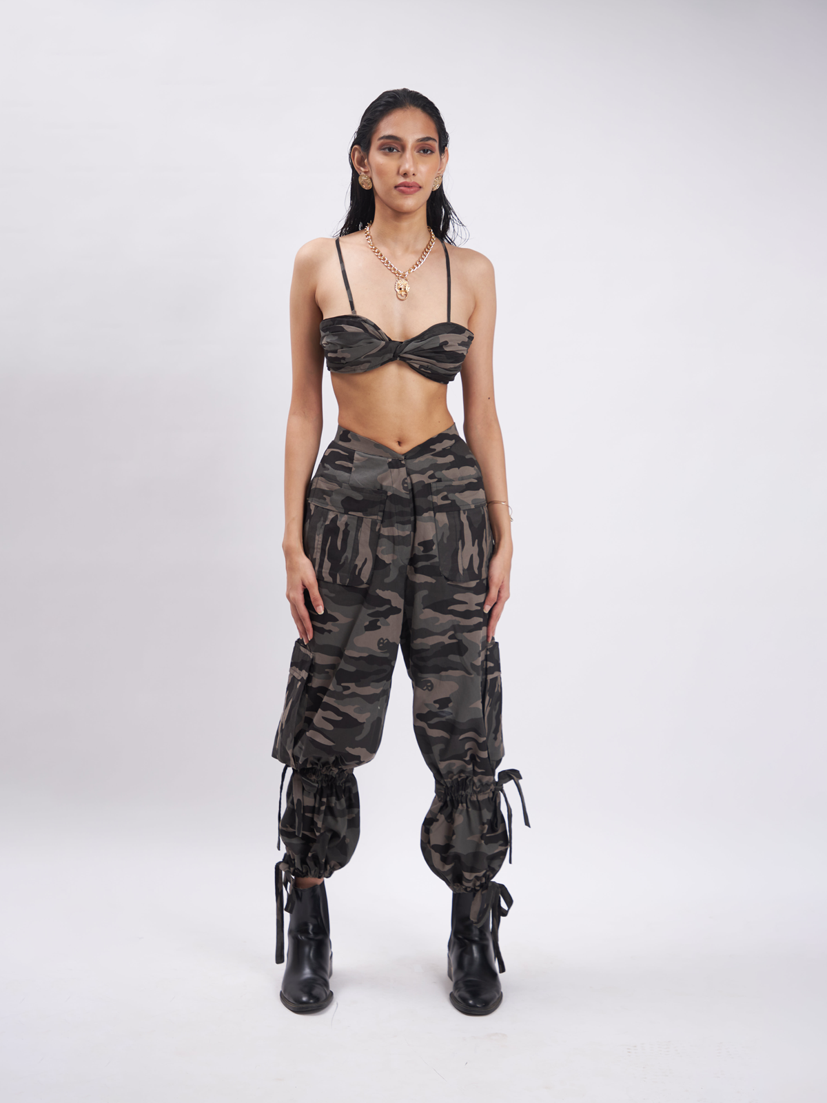 Camo Print Crop