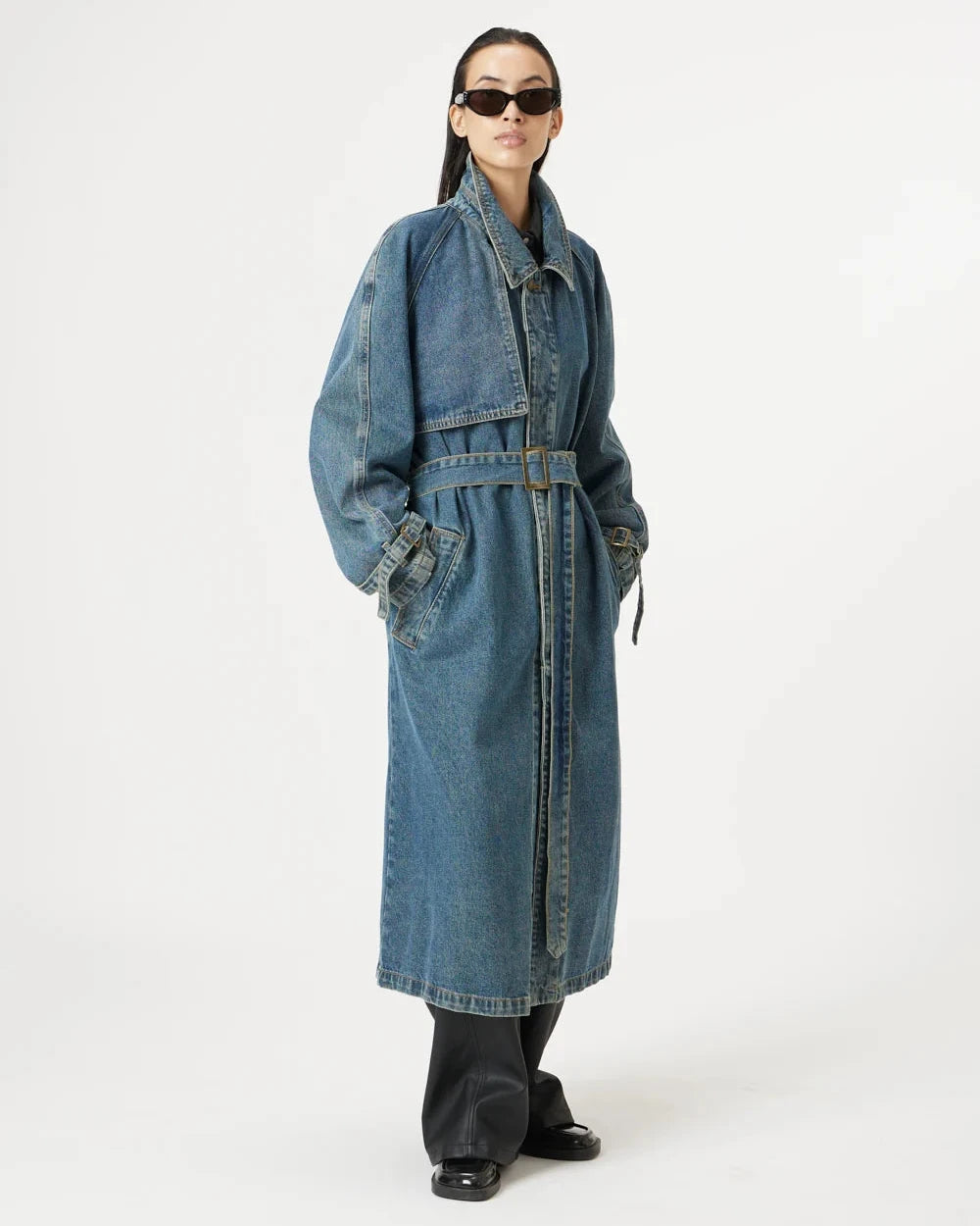 Blue Denim Love Trench
