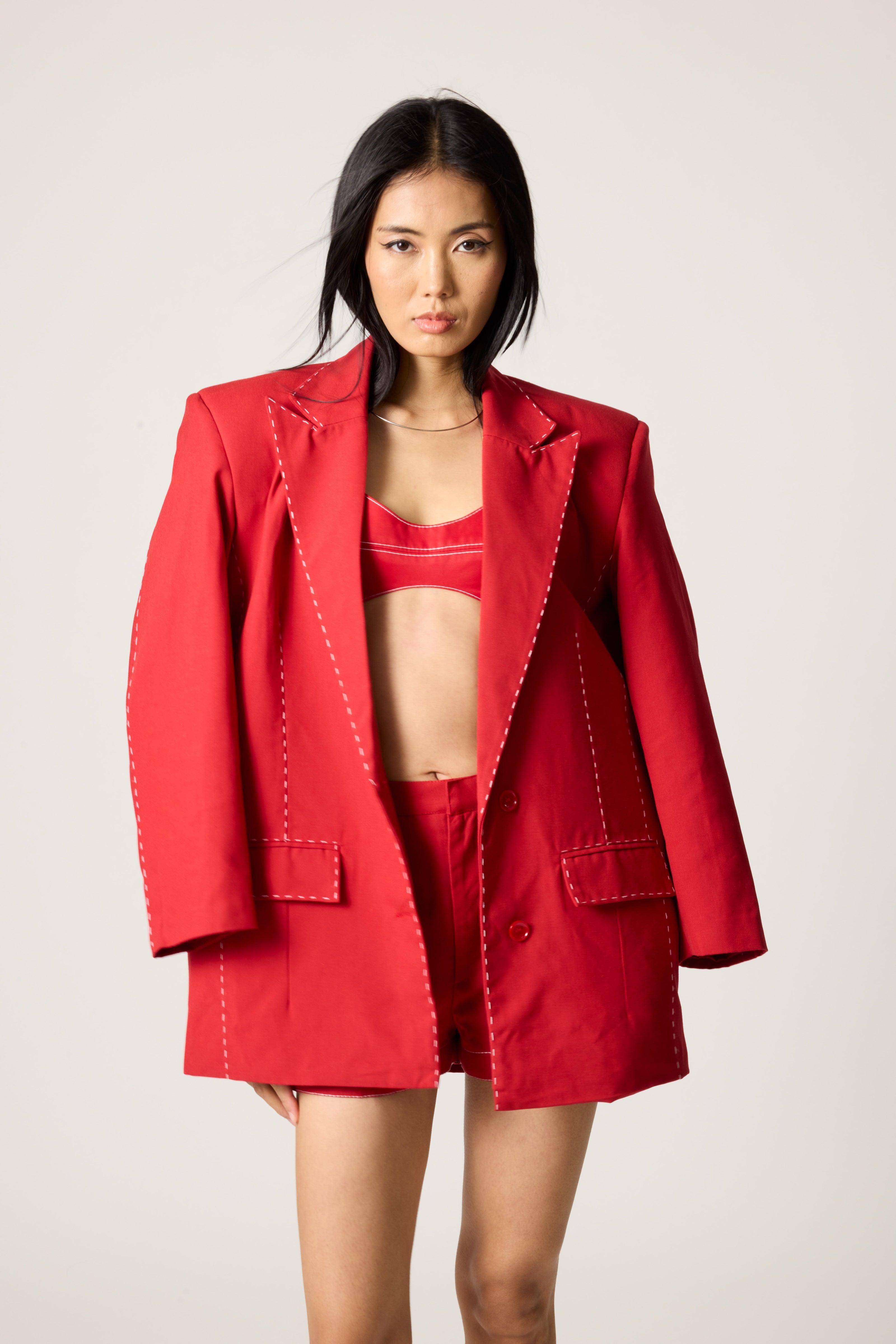 Erryn Red Blazer