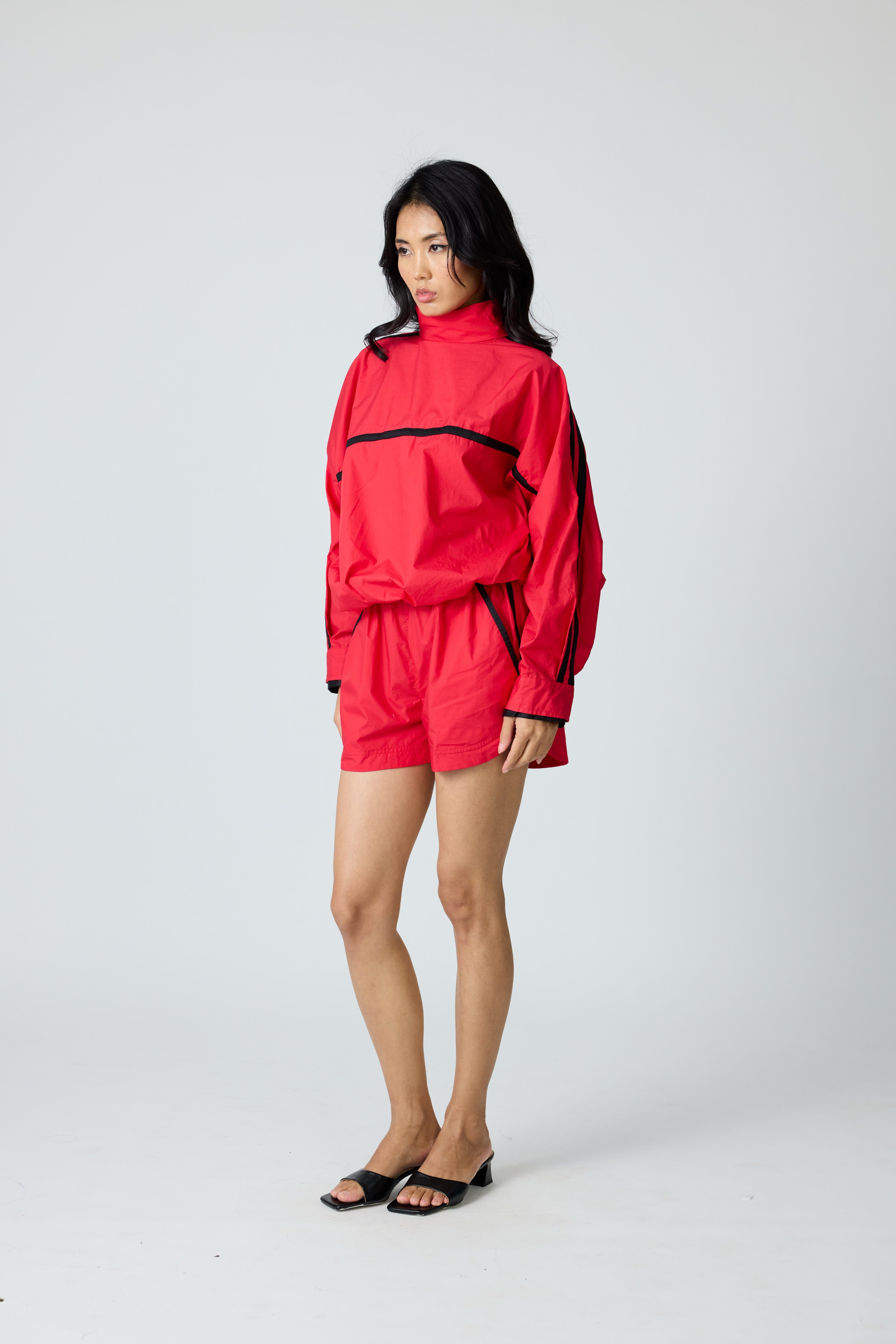 Red Block Shorts