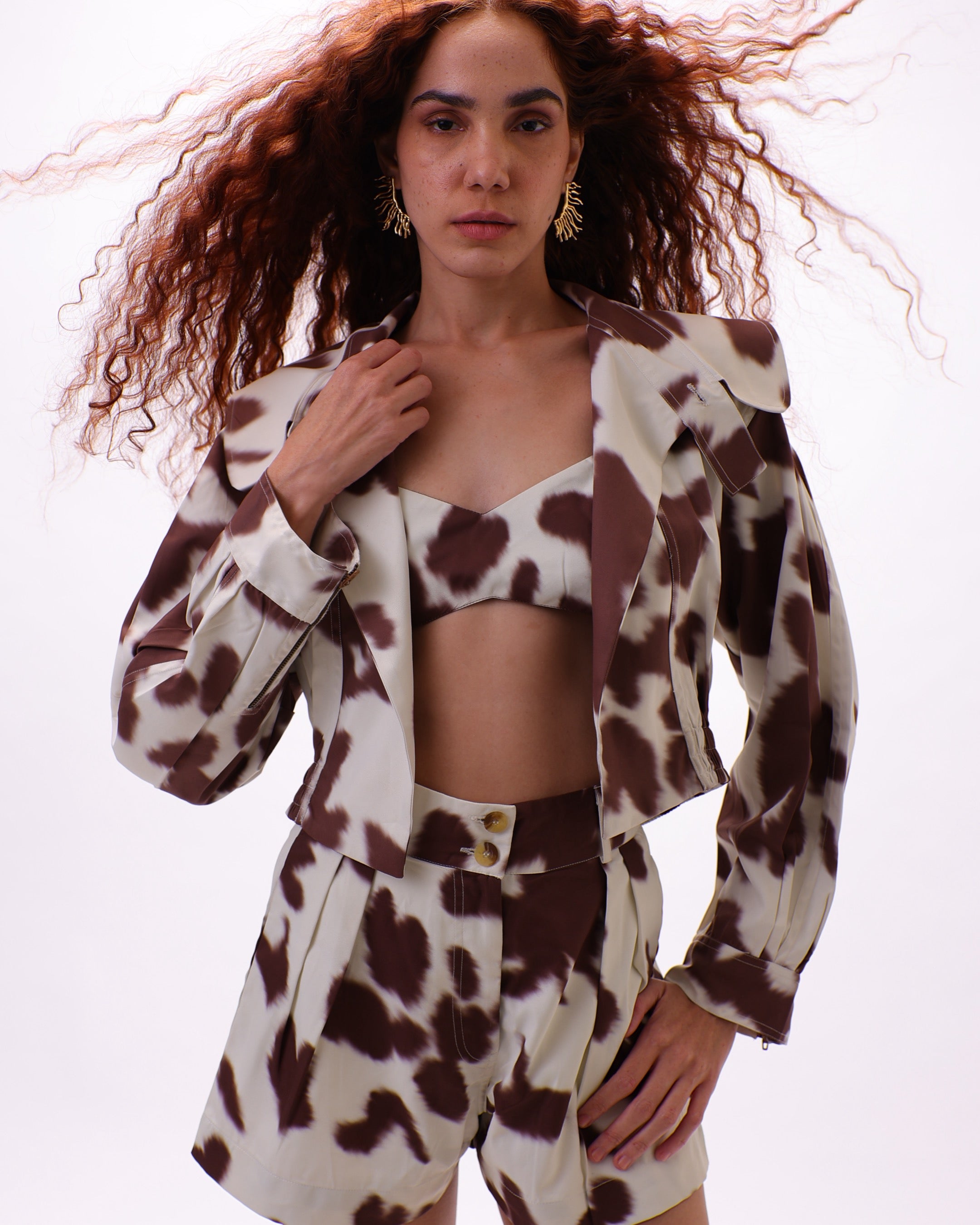 Cow print Jacket