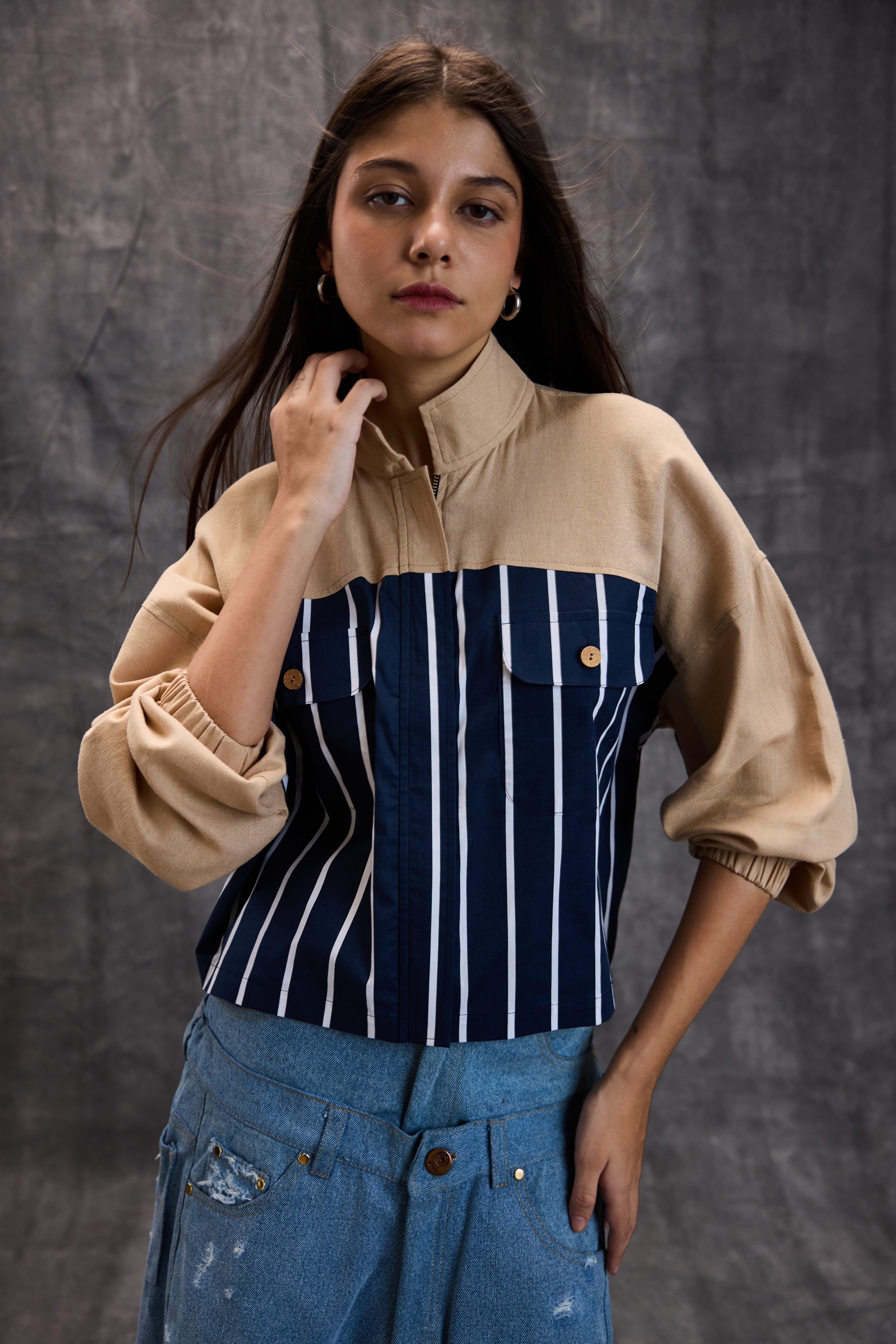 Harbor Stripe Utility Shirt