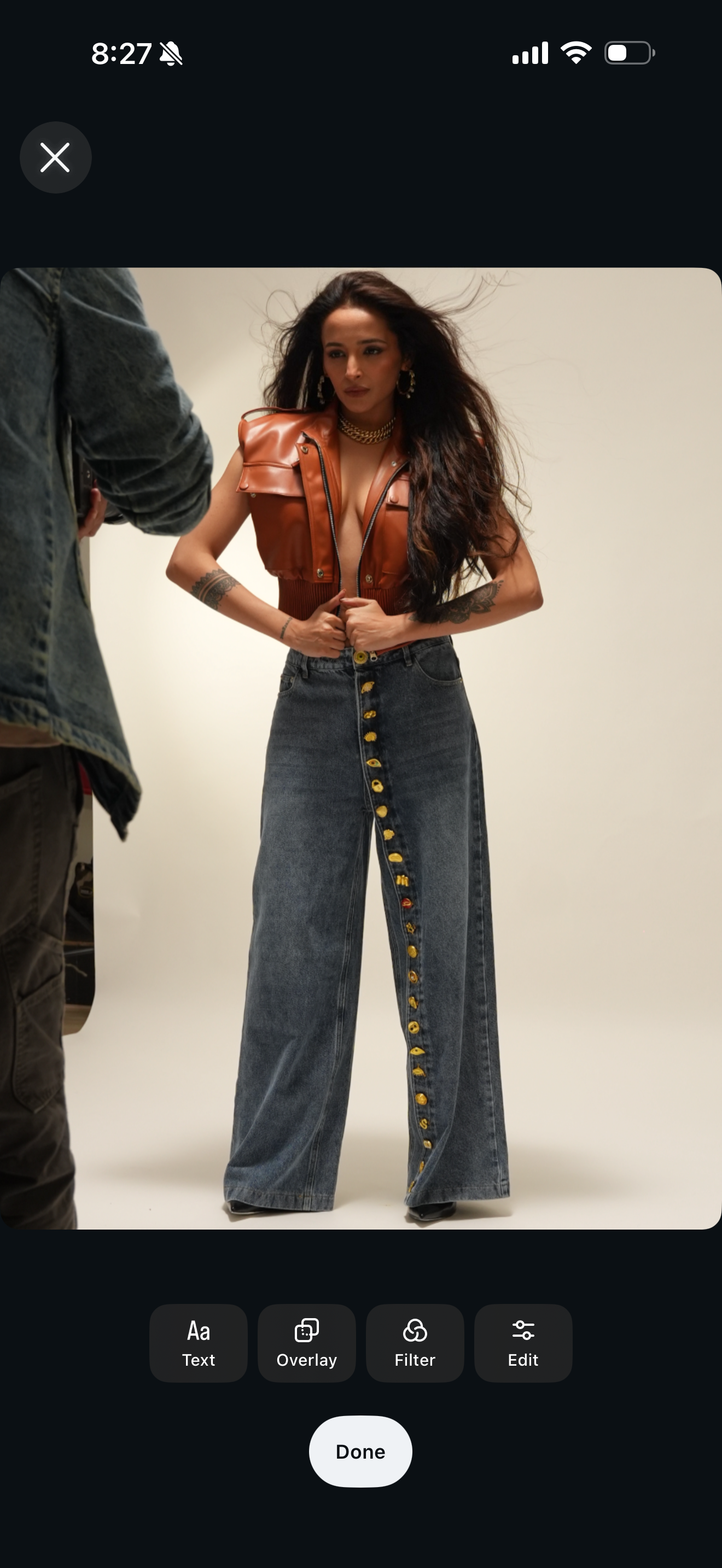 Leather Ribbed Vest