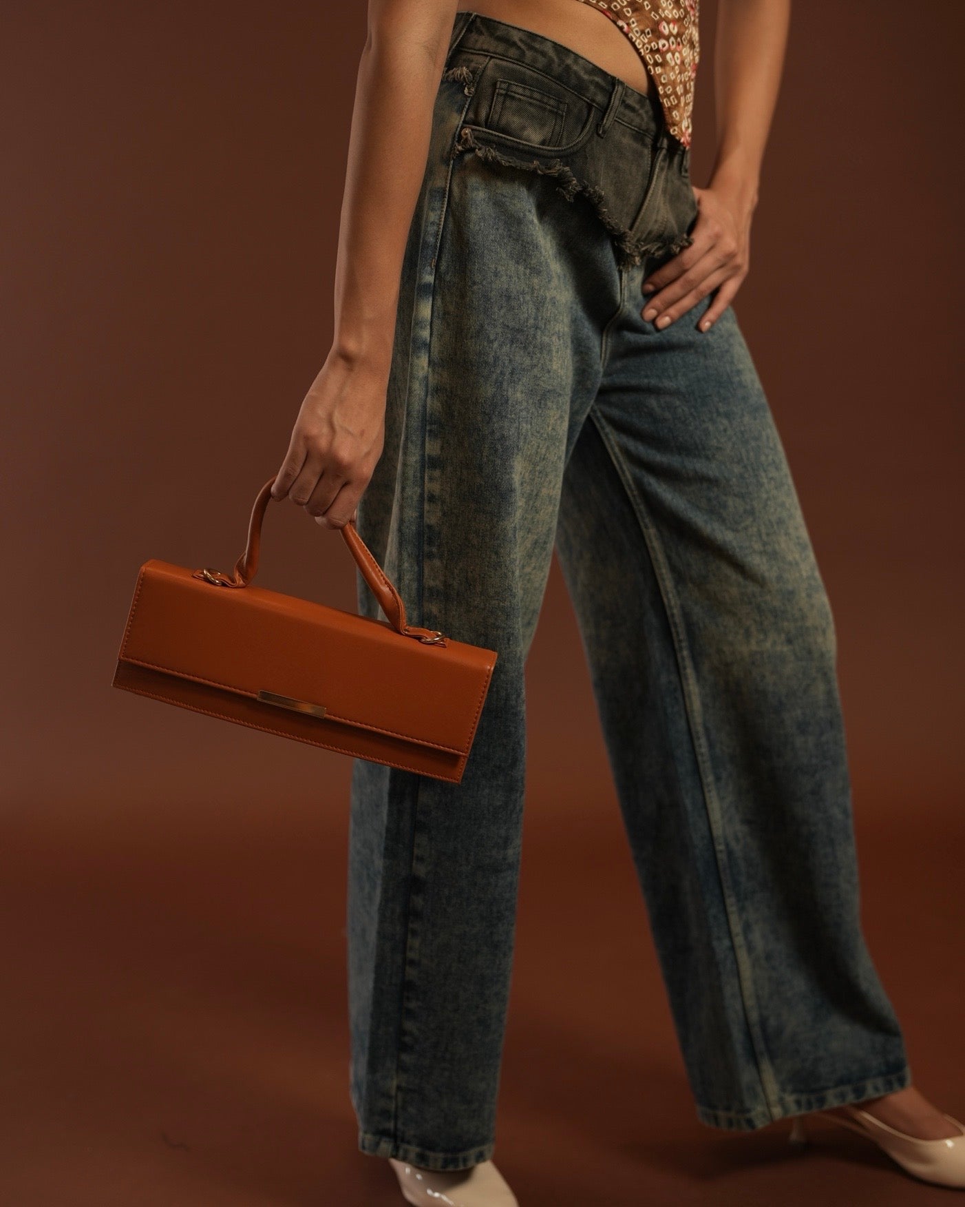 Terra Box Bag - Tan