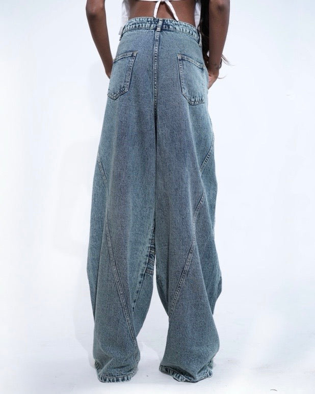 Line Panel denim