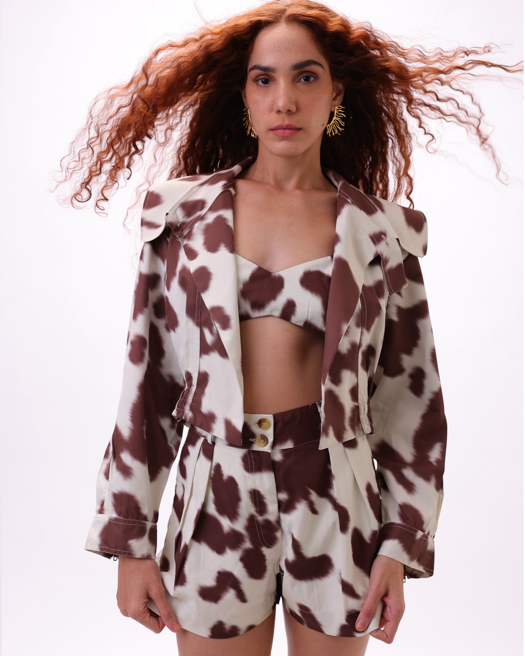 Cow print Jacket