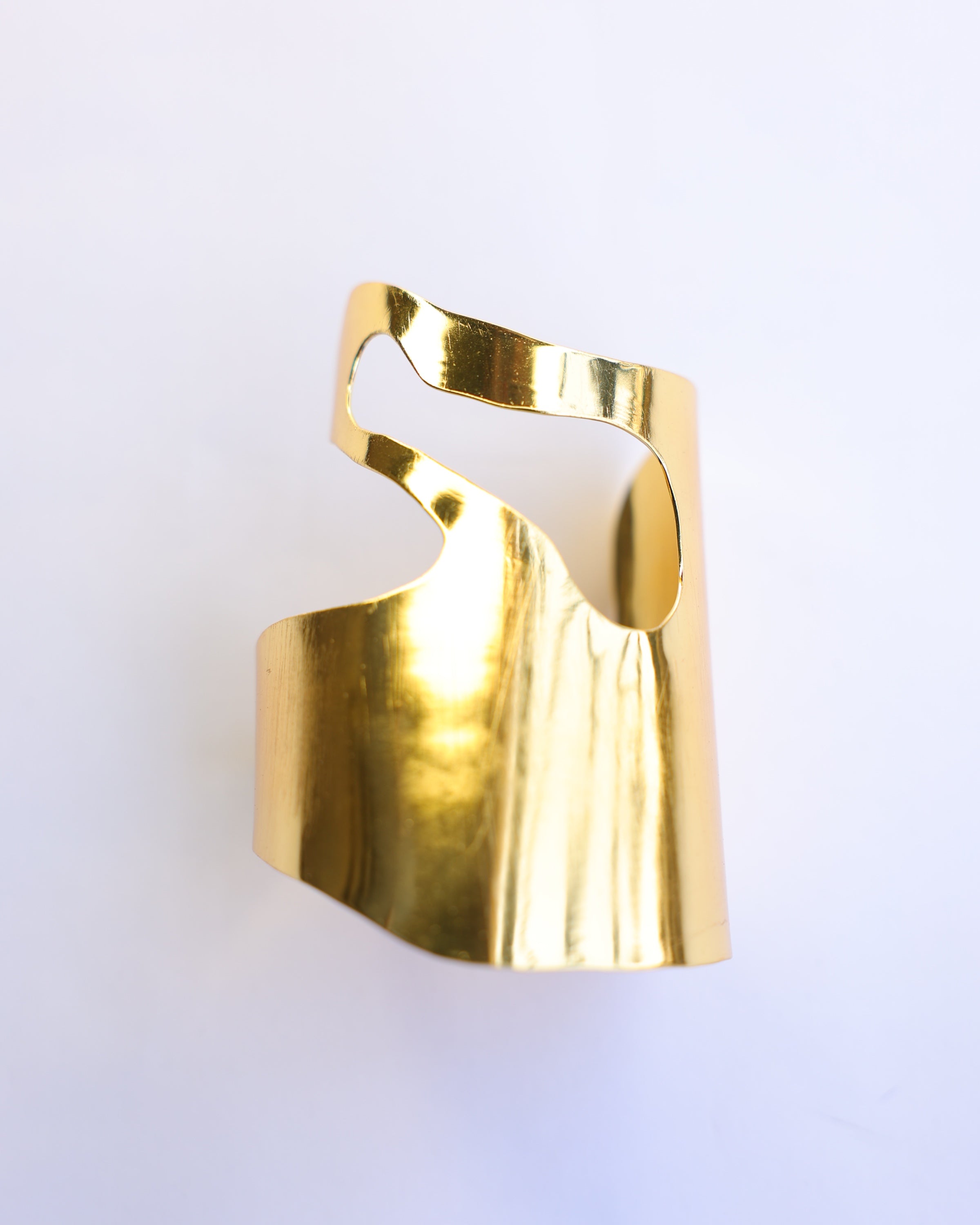 Sculpted Gold Hand Cuff