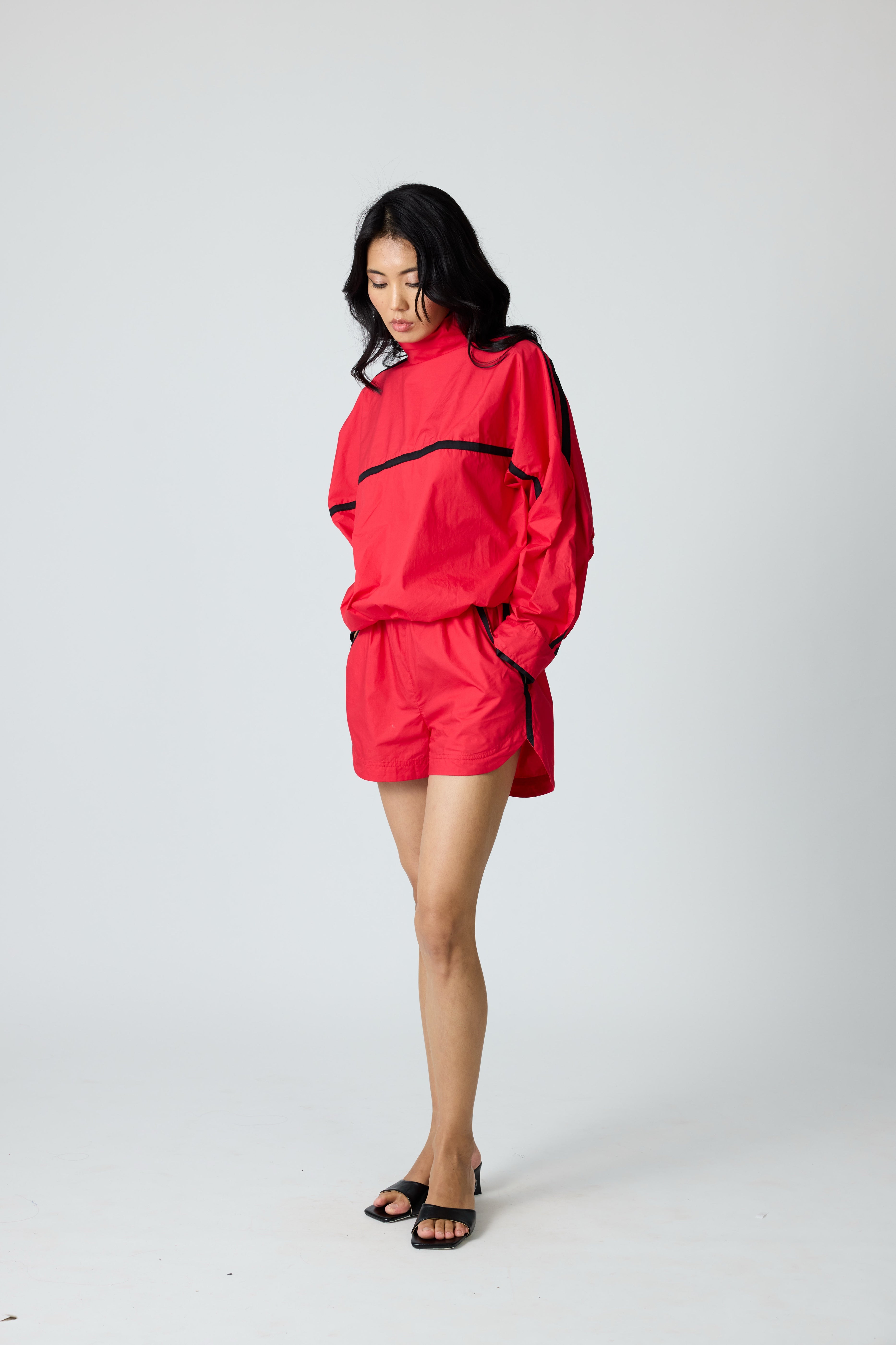 Red Block Shorts