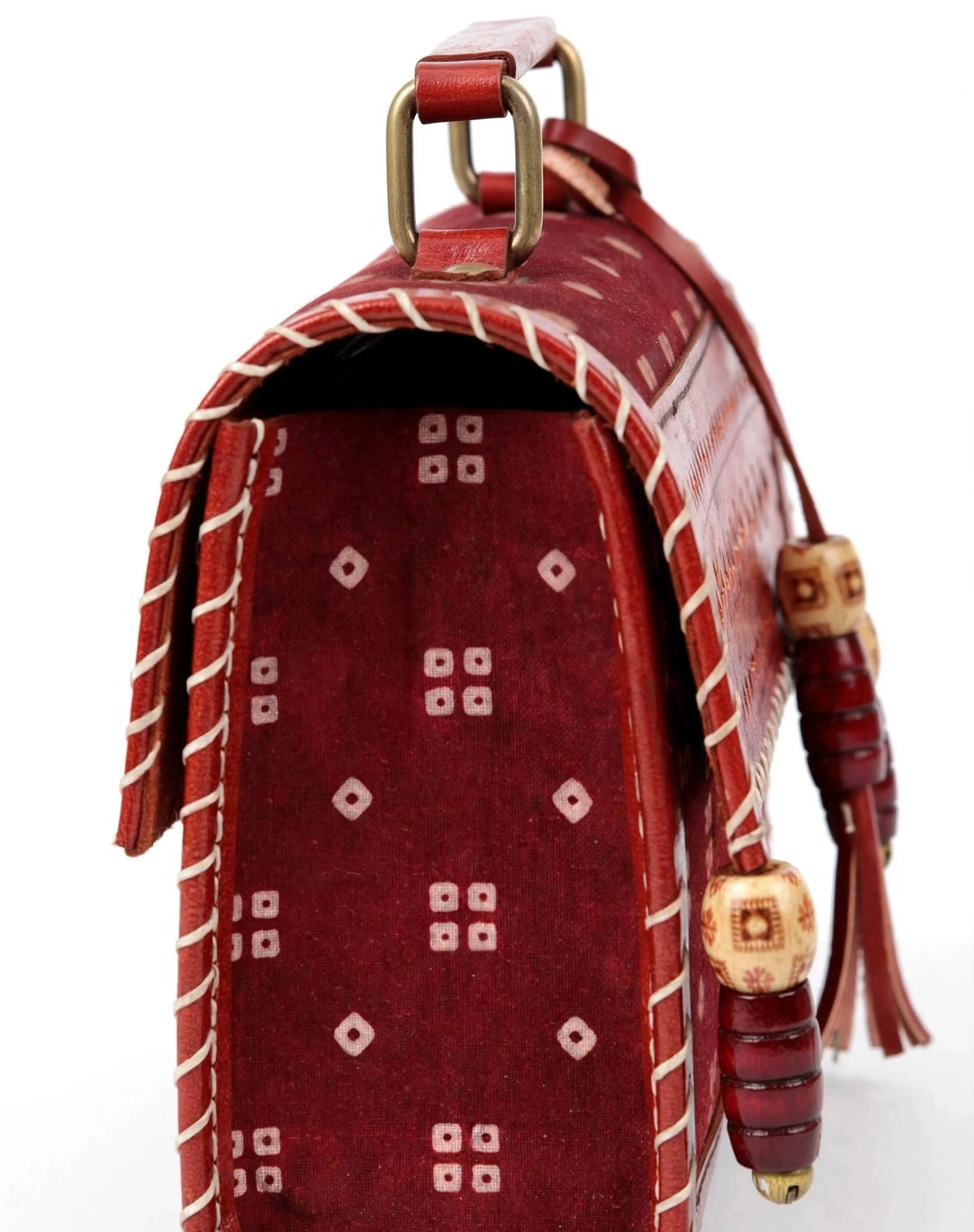 Maroon Bandhej Sling
