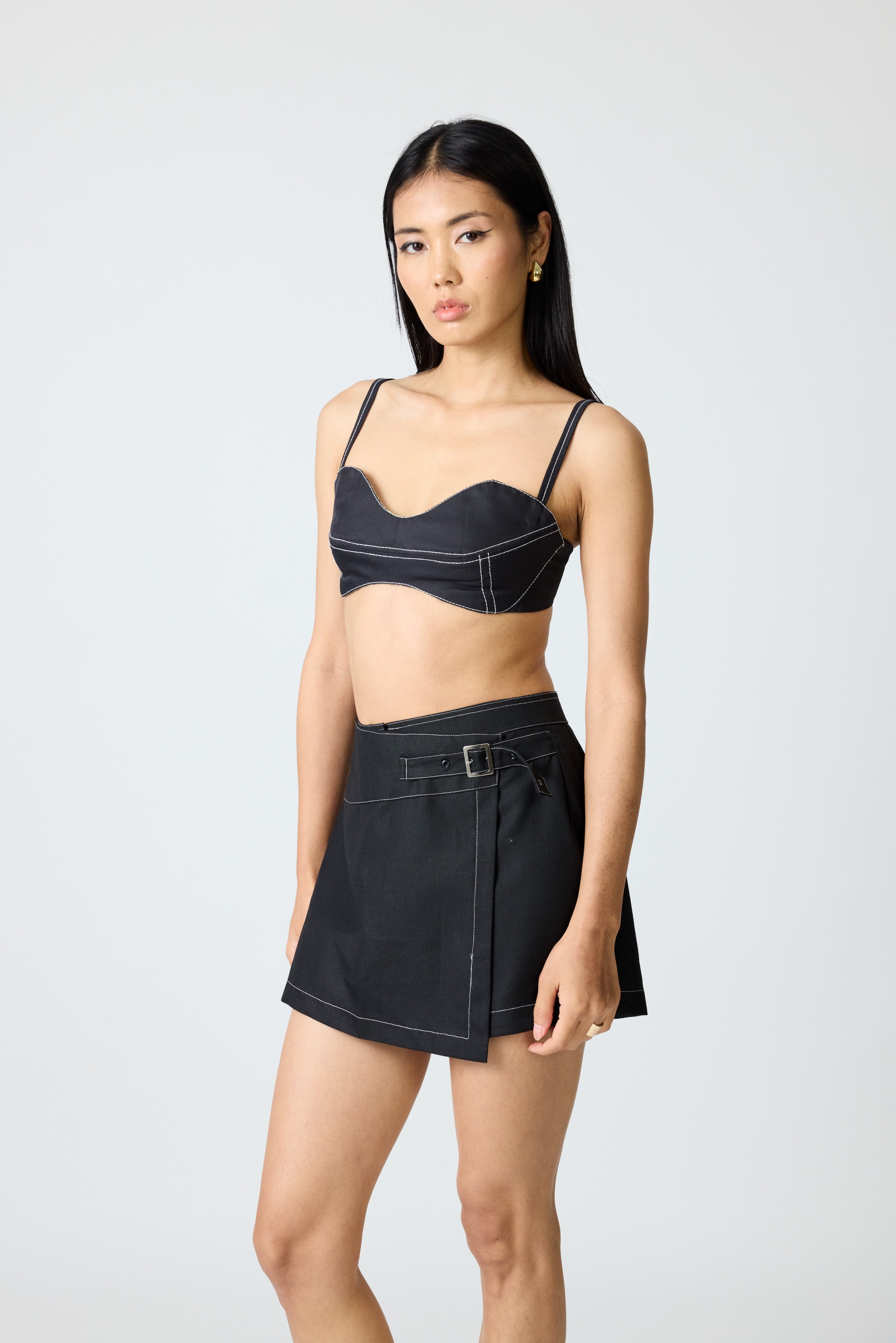 Erryn Black Skort