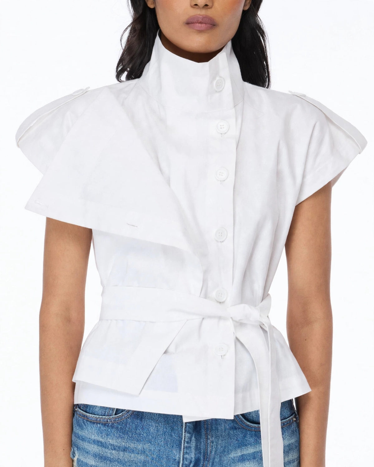 Belted Sculpt Vest