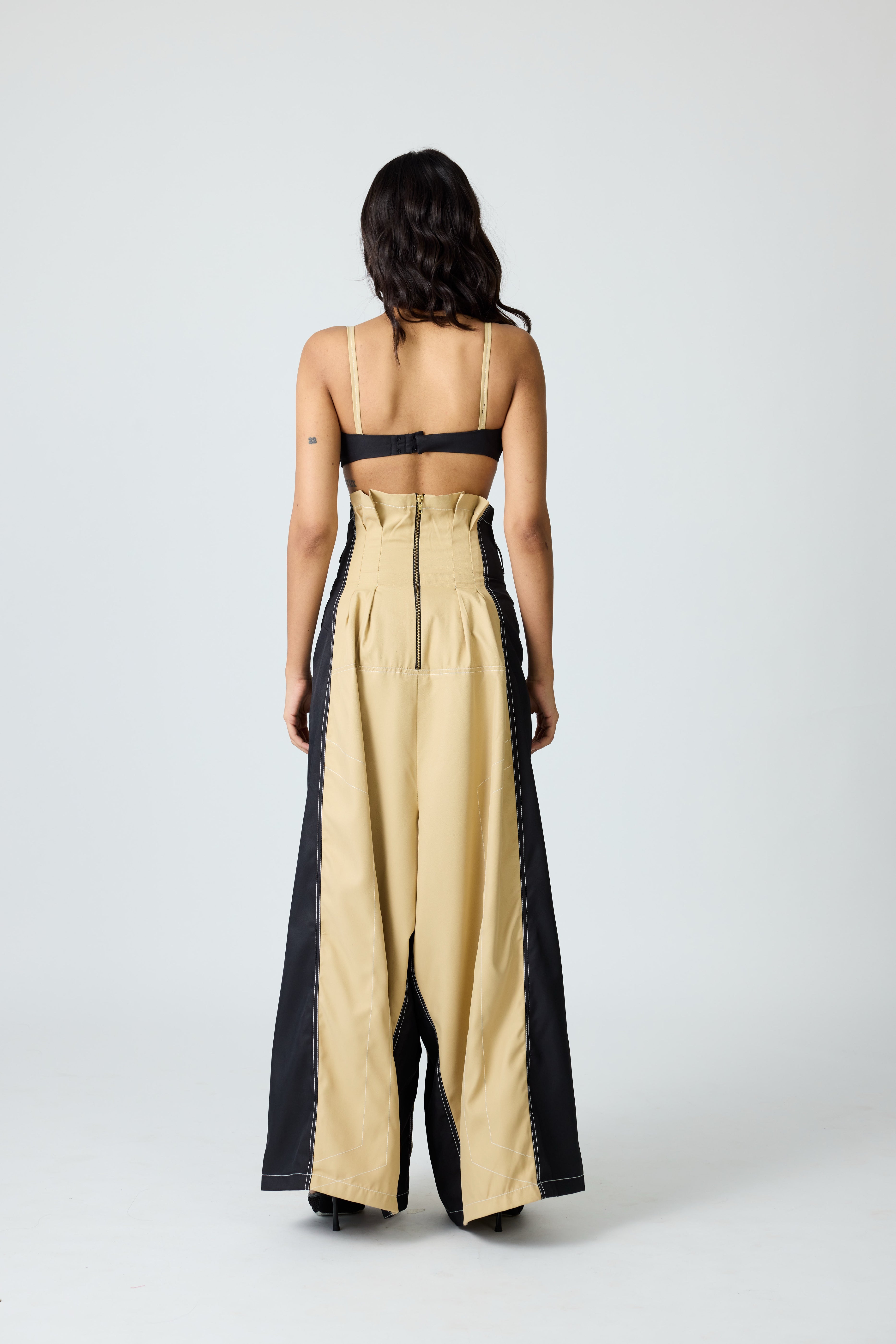 Erryn Beige Georgie Corset Denim