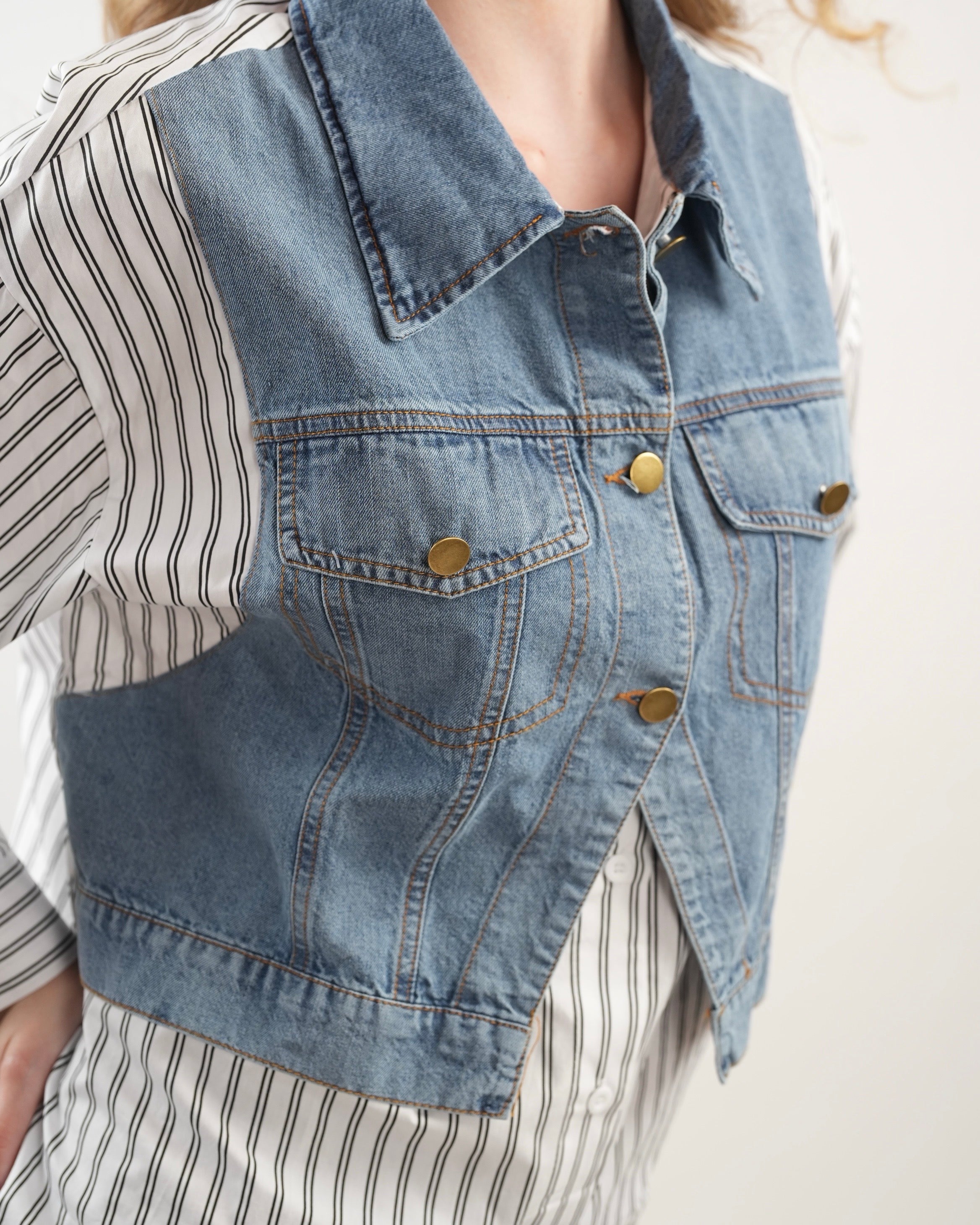 White Pinstripe Shirt