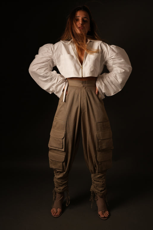 Ce'ce Linen Cargo Pants