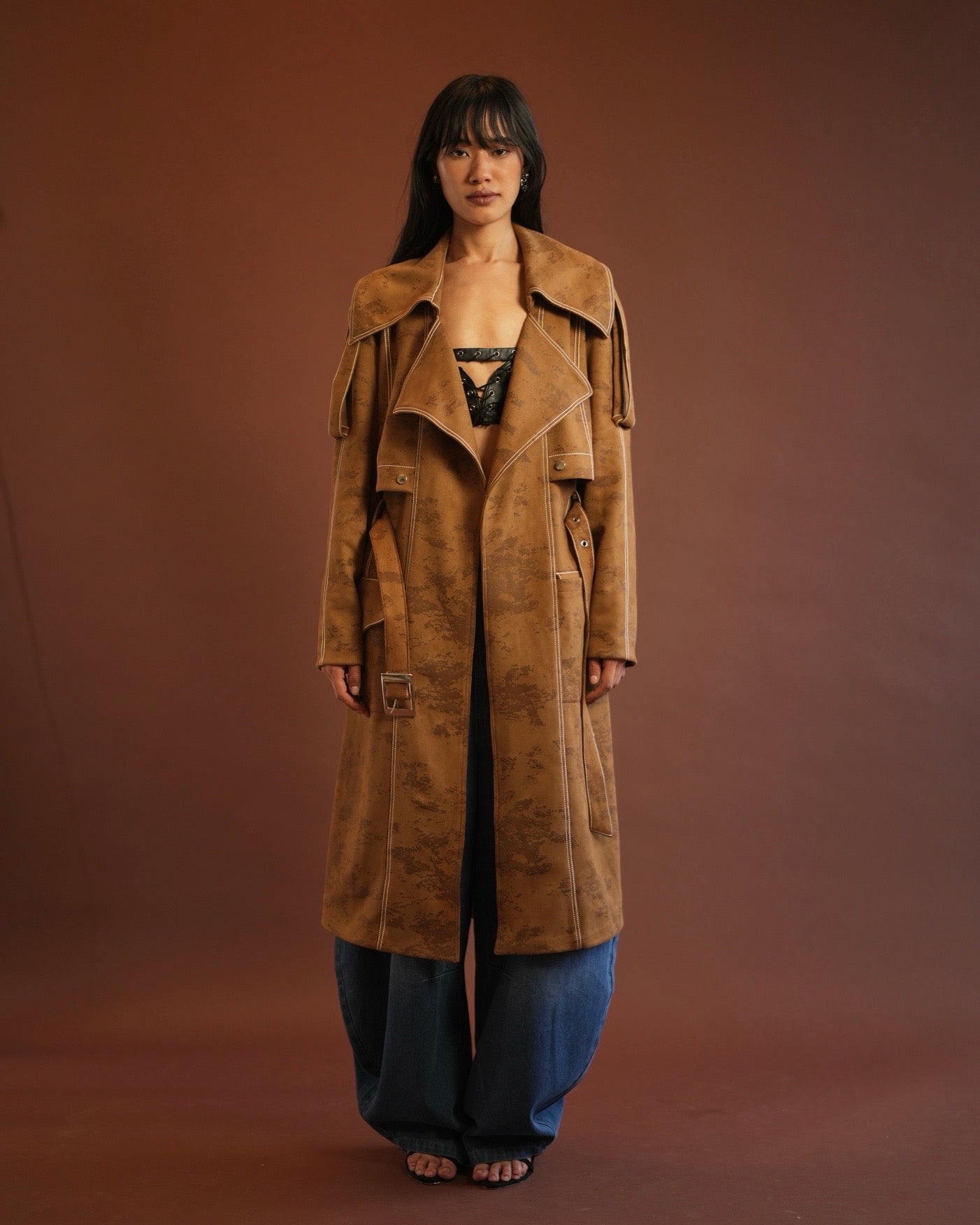 Suede Trenchcoat