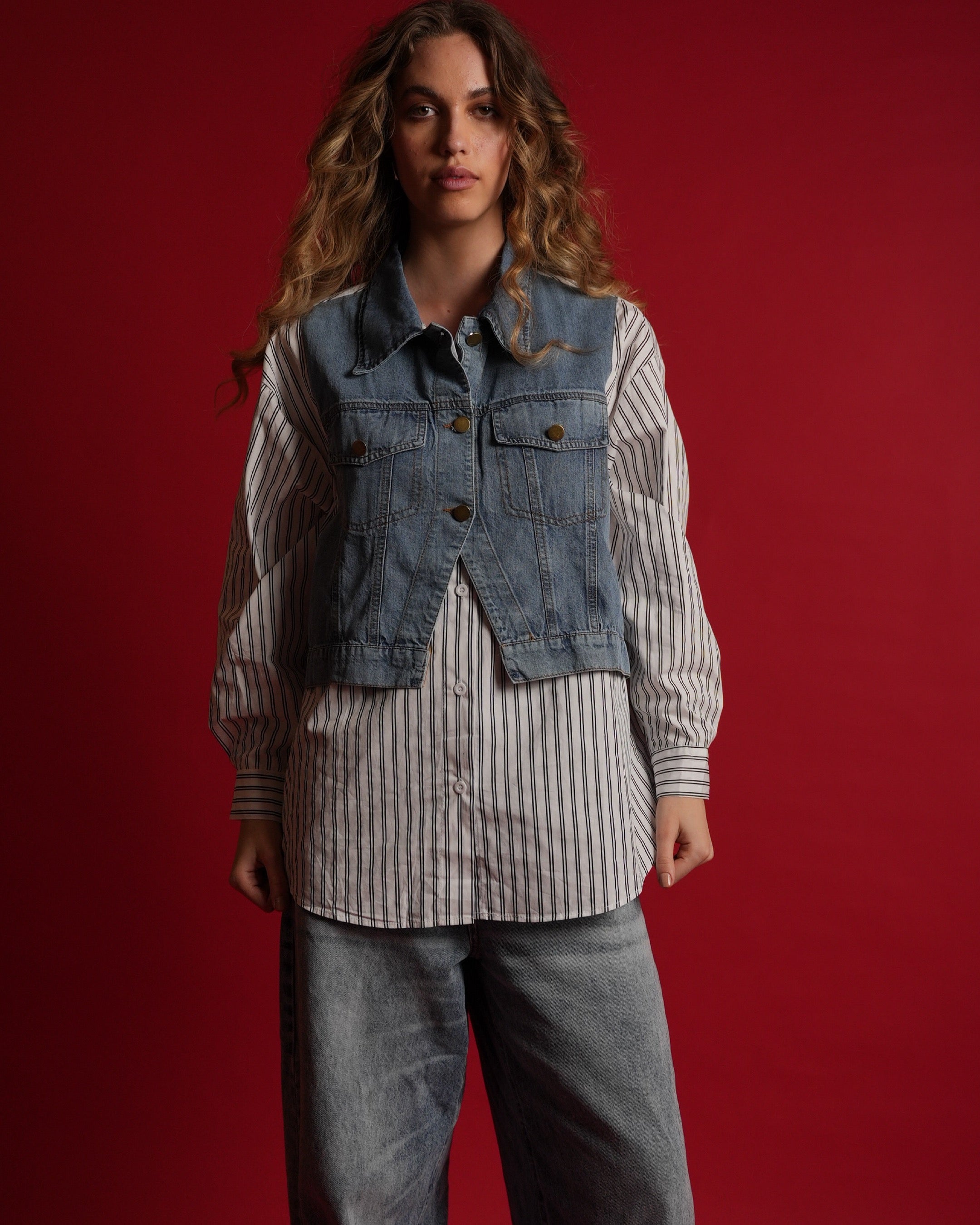 White Pinstripe Shirt